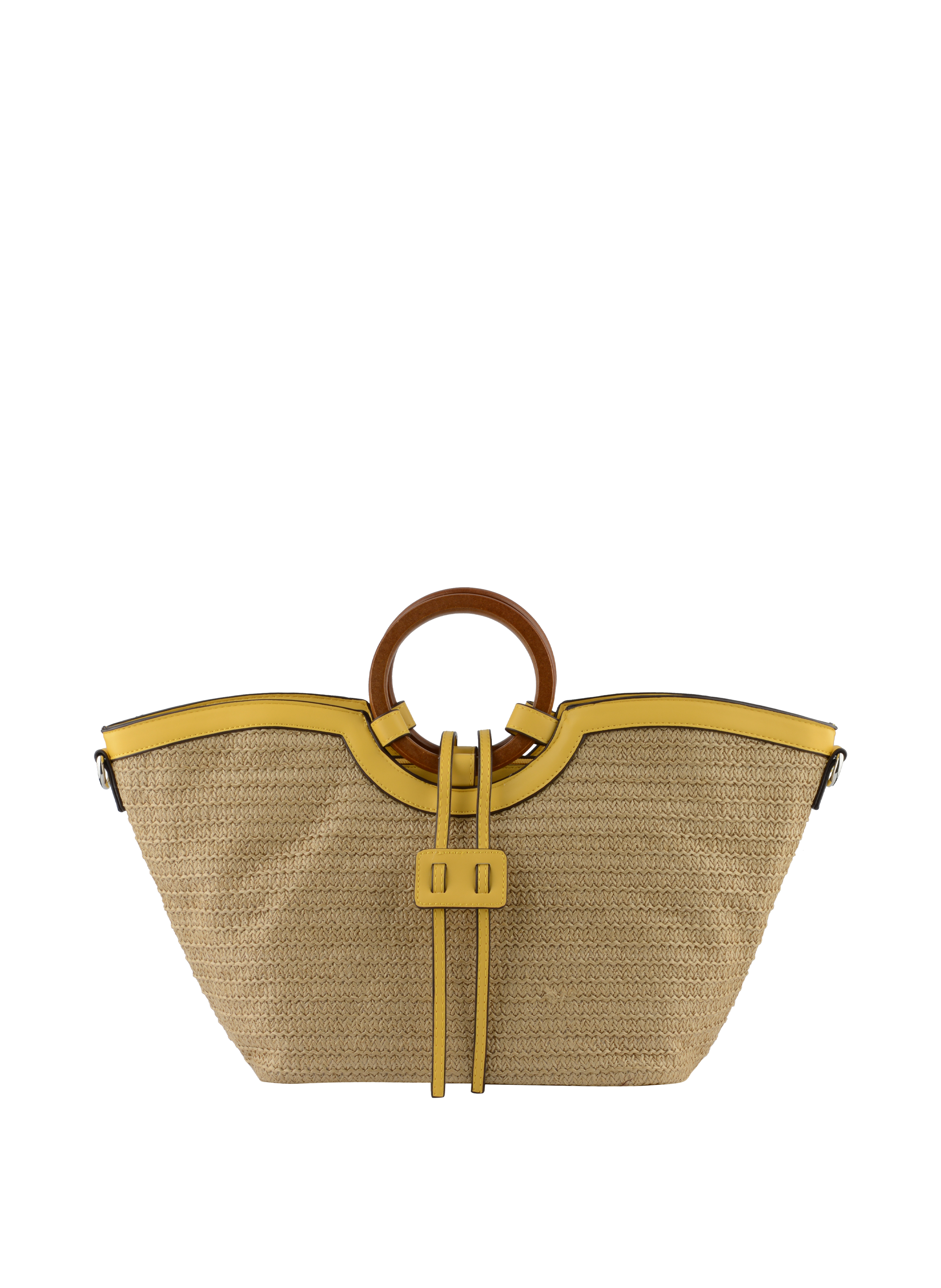 Willina - Sac grand porté main Beige/Jaune