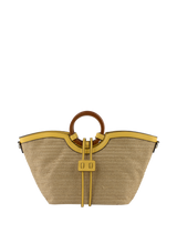 Willina - Sac grand porté main Beige/Jaune