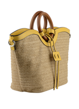 Willina - Sac grand porté main Beige/Jaune
