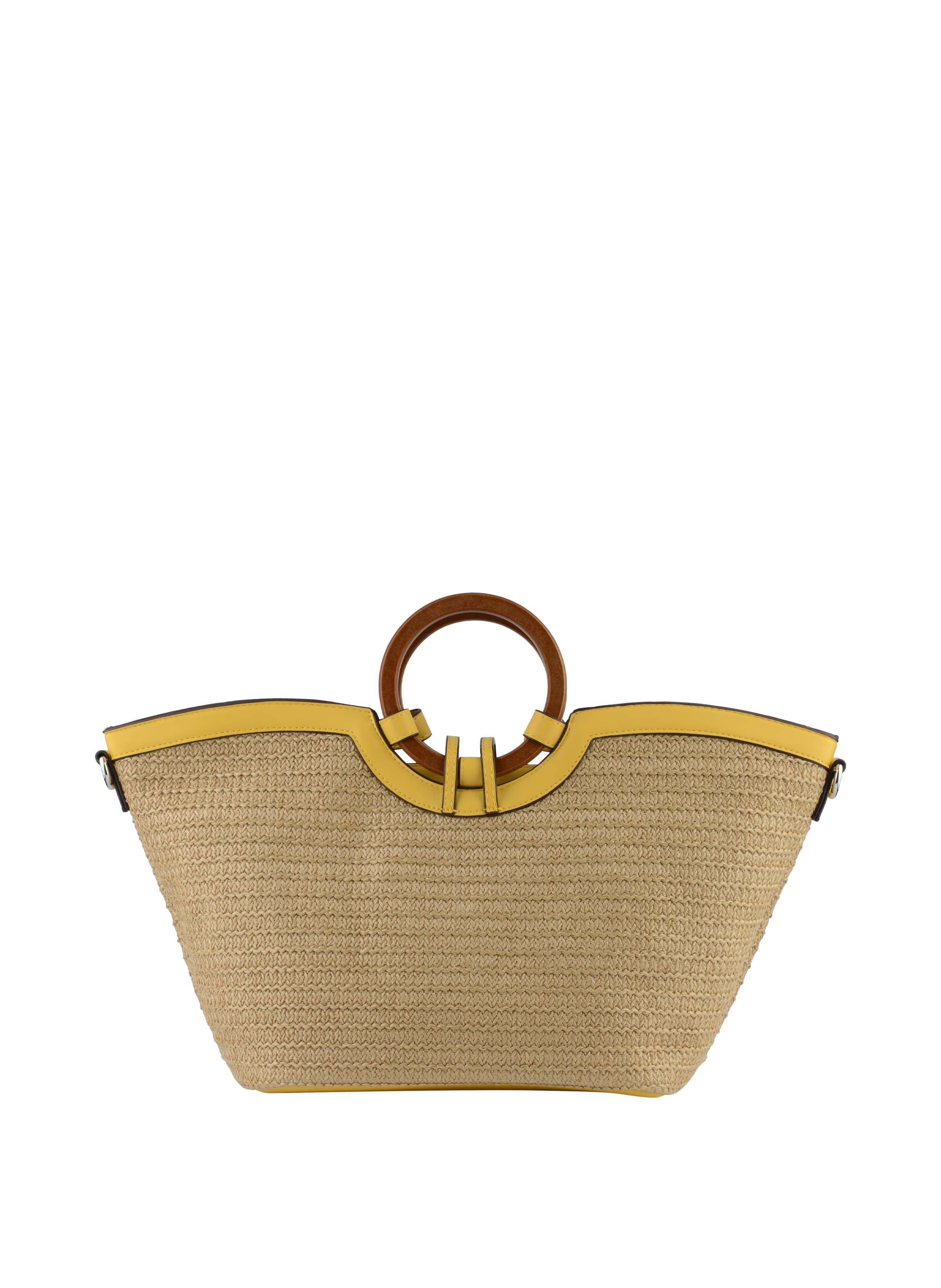 Willina - Sac grand porté main Beige/Jaune