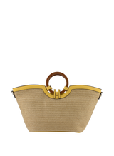Willina - Sac grand porté main Beige/Jaune