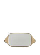 Willina - Sac grand porté main Beige/Blanc