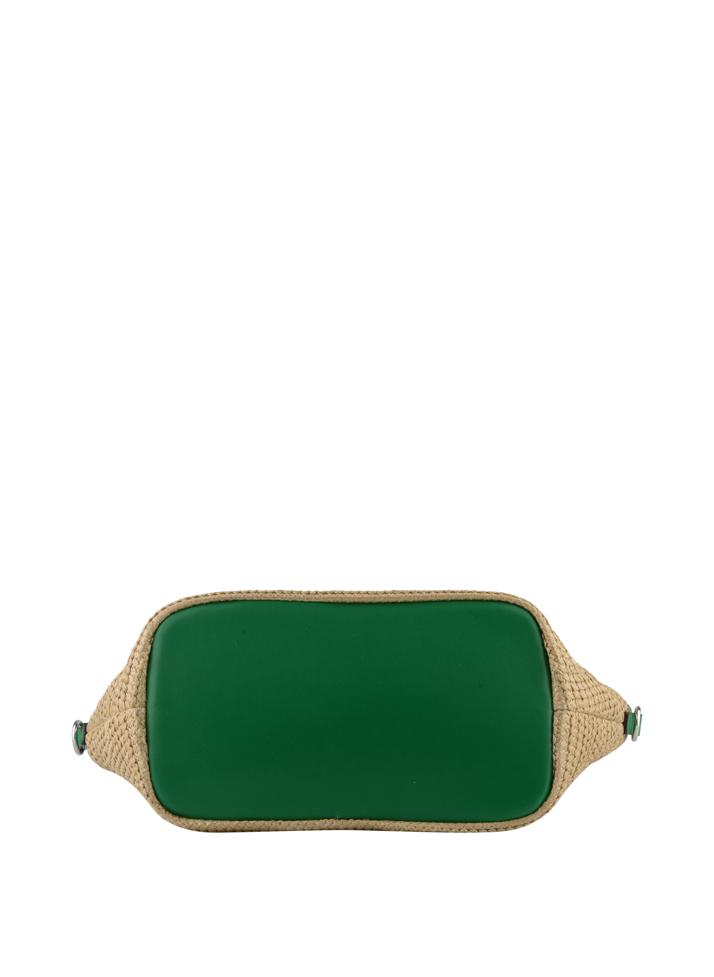 Willina - Sac grand porté main Beige/Emeraude