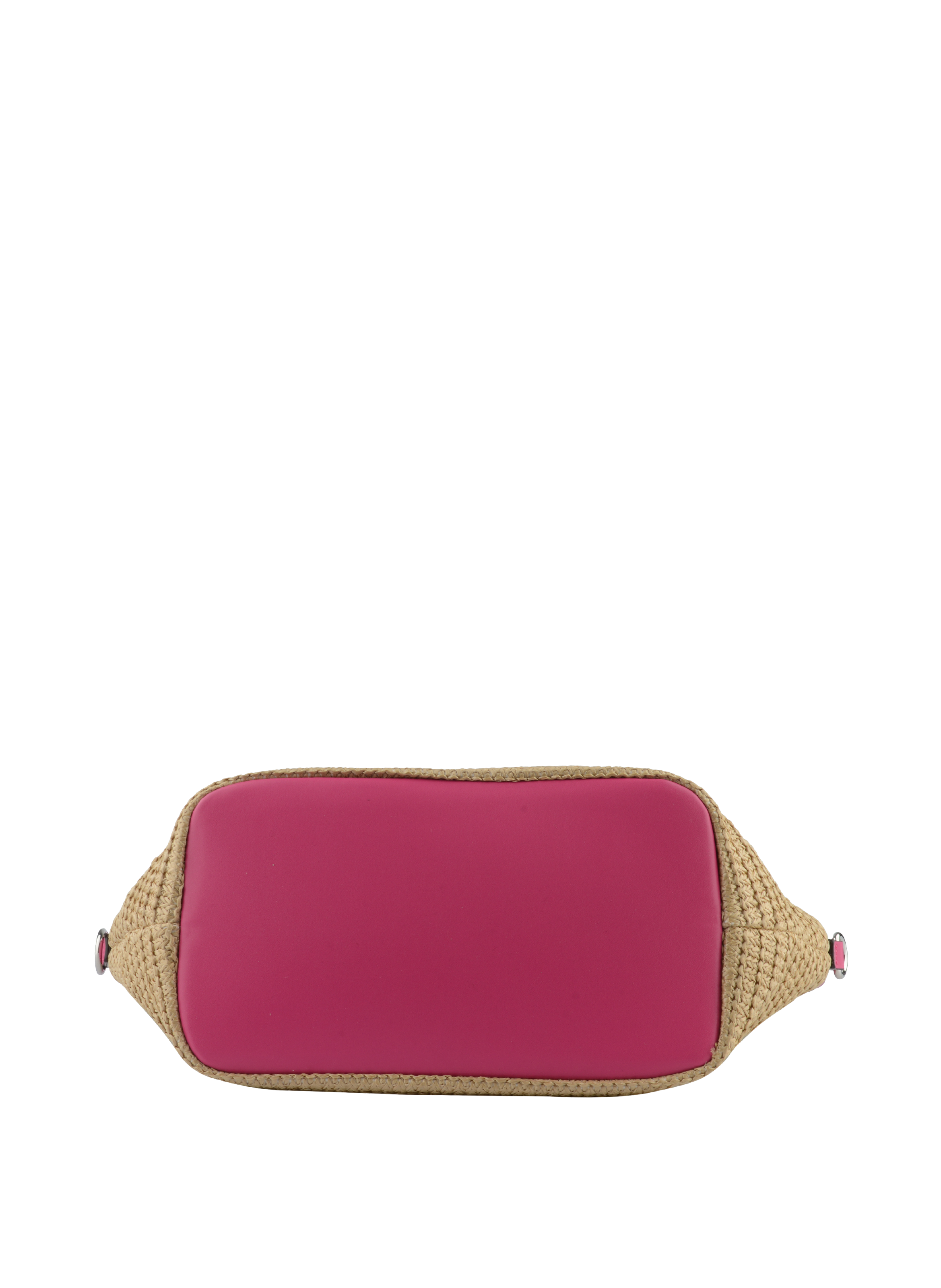 Willina - Sac grand porté main Beige/Fuschia