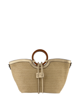 Willina - Sac grand porté main Beige/Or