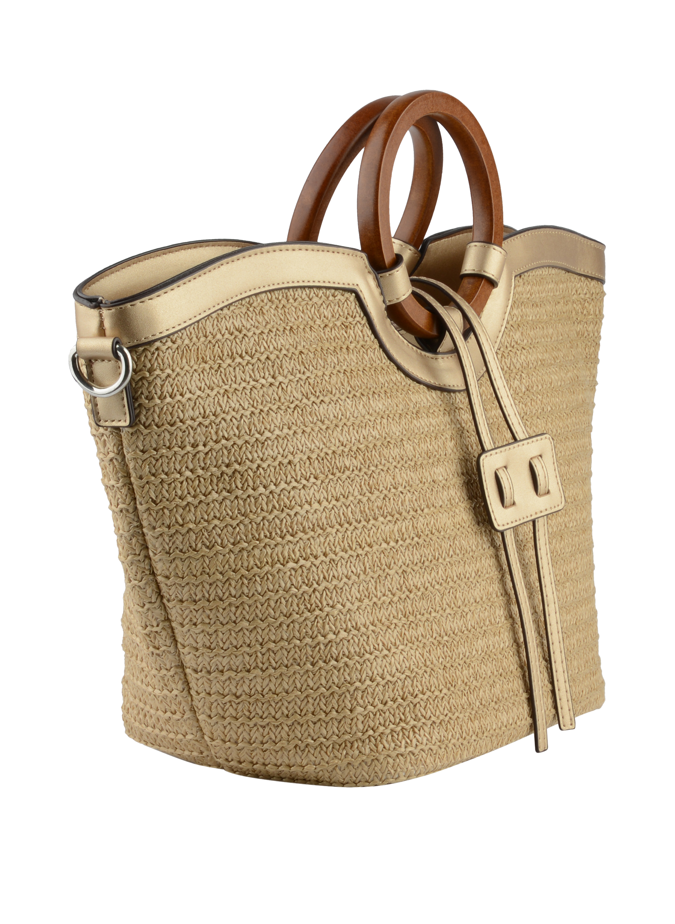 Willina - Sac grand porté main Beige/Or