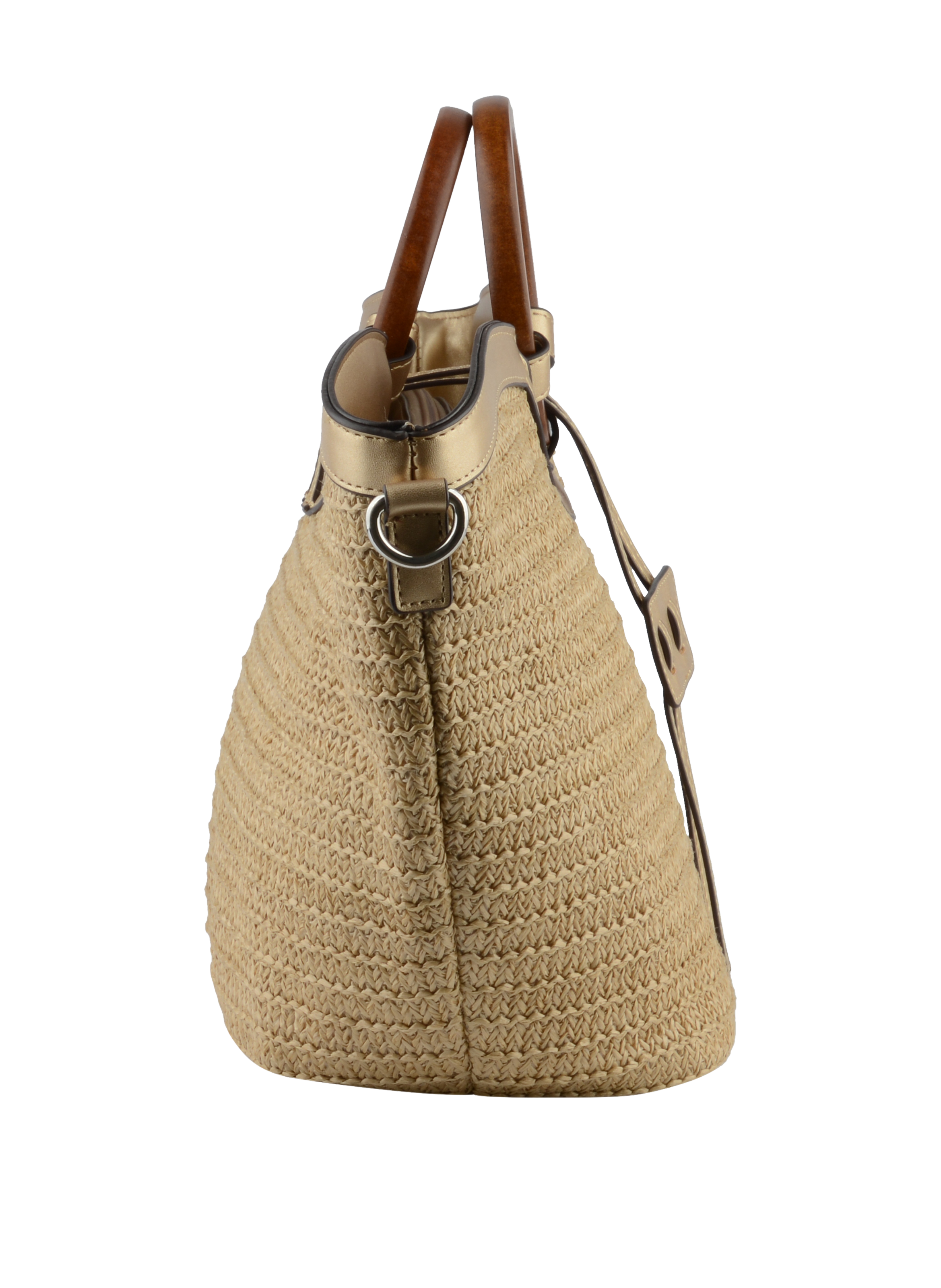 Willina - Sac grand porté main Beige/Or
