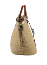 Willina - Sac grand porté main Beige/Or