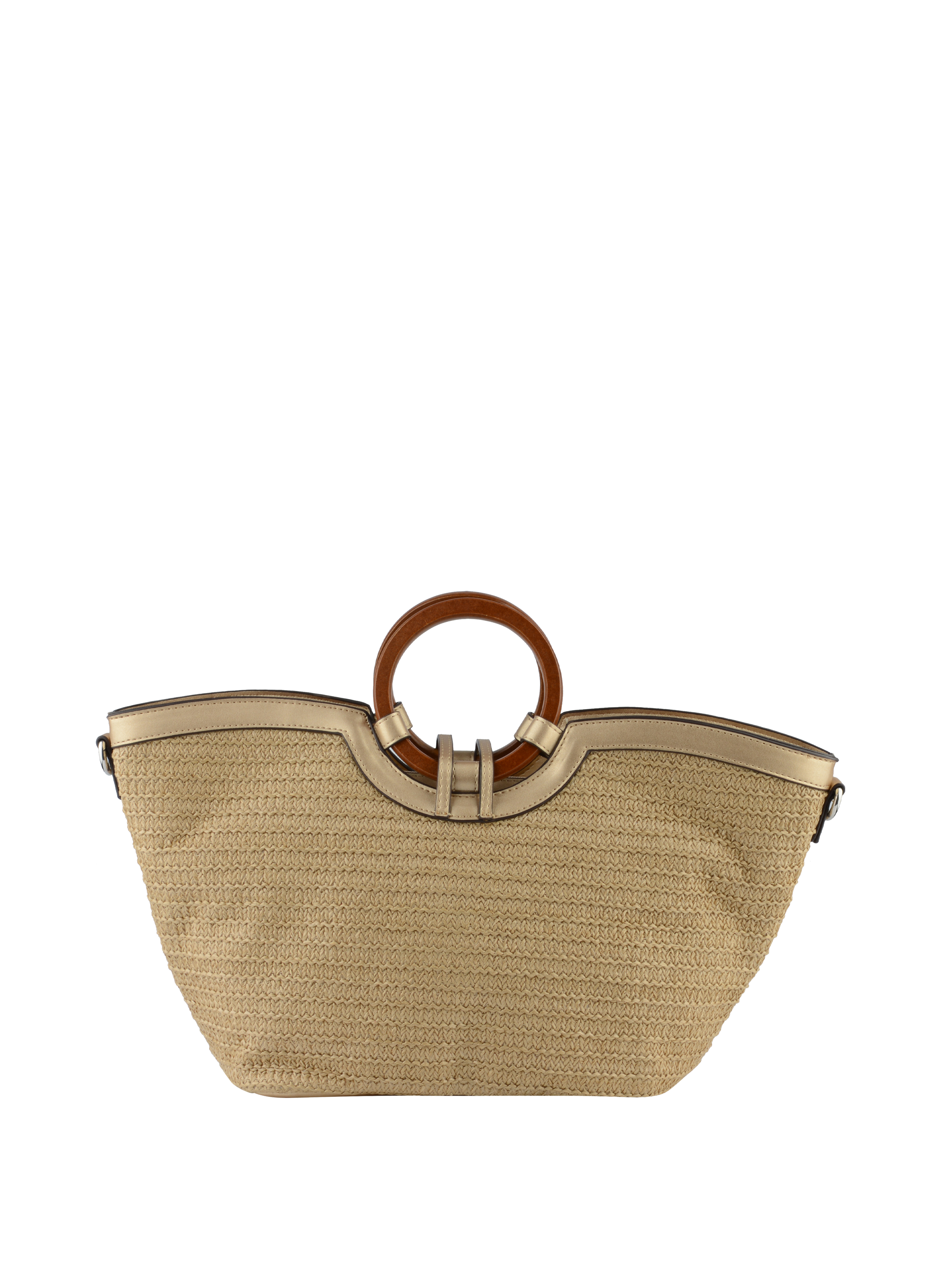 Willina - Sac grand porté main Beige/Or