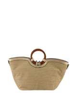 Willina - Sac grand porté main Beige/Or