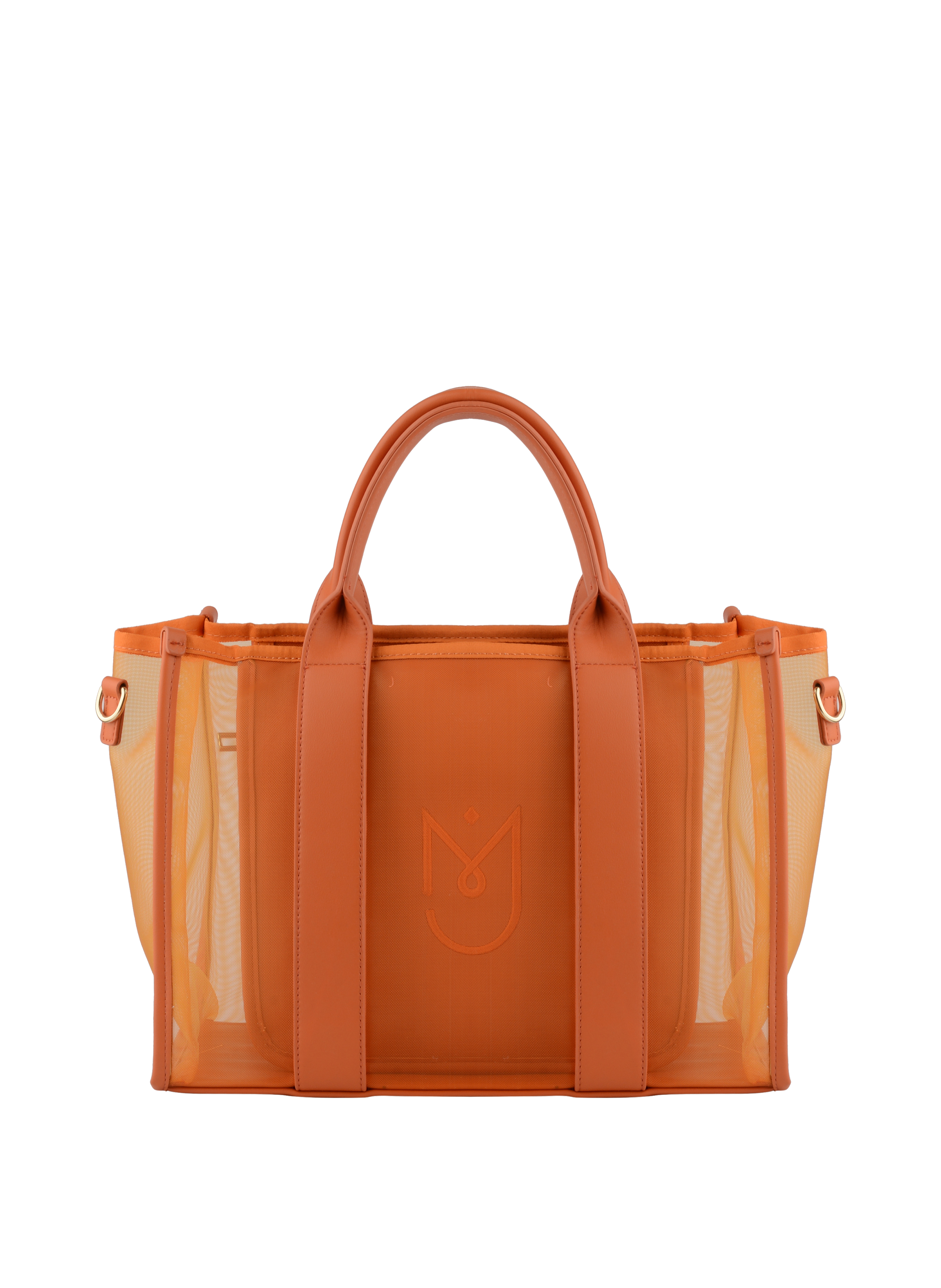 Assia - Grand sac porté main Orange
