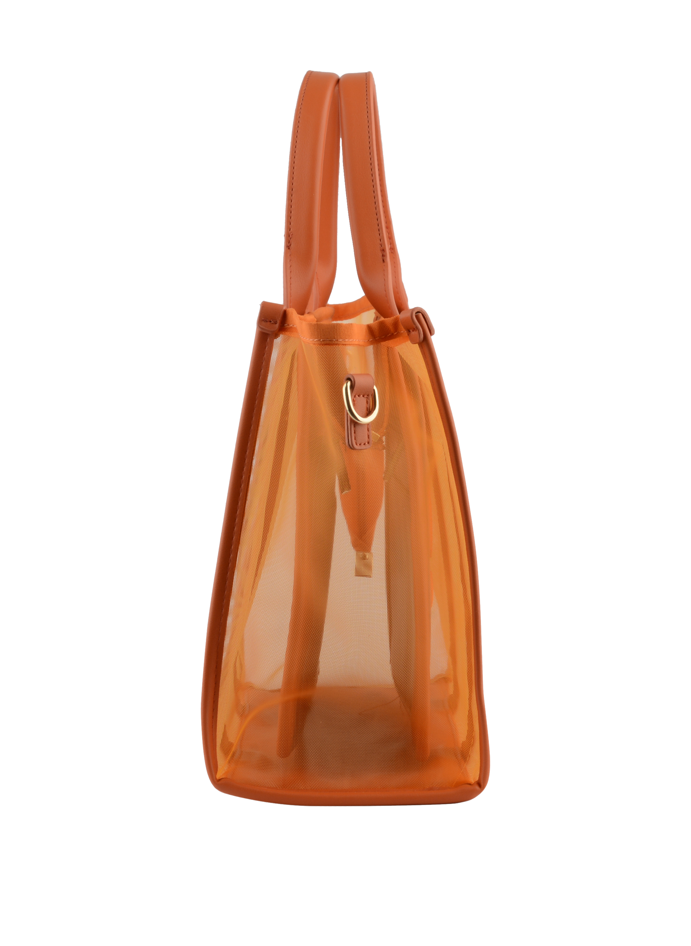 Assia - Grand sac porté main Orange