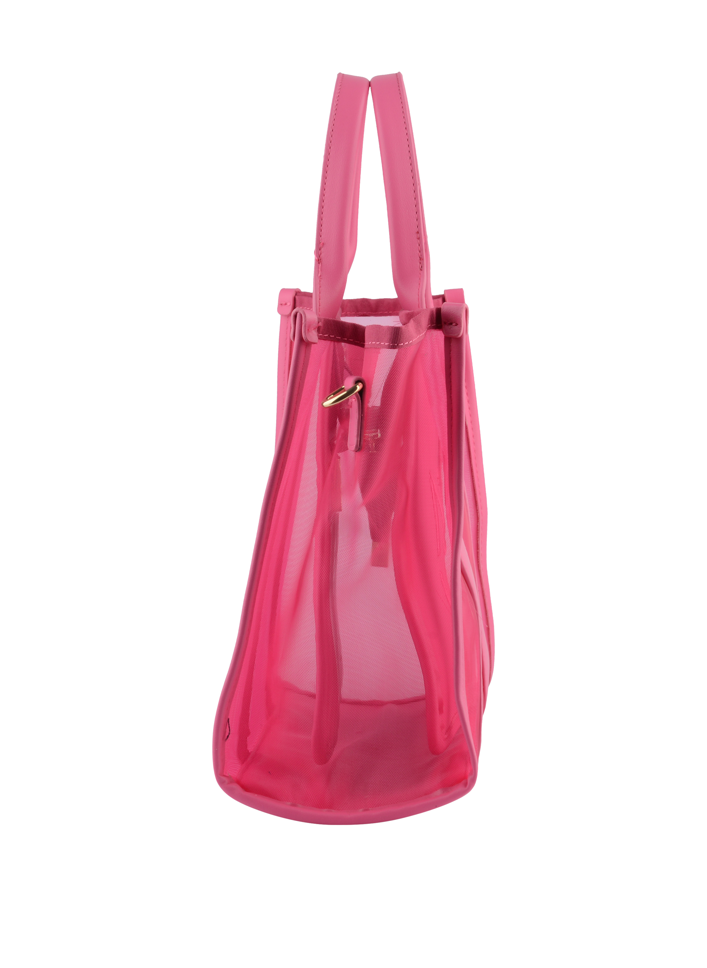 Assia - Grand sac porté main Fuschia