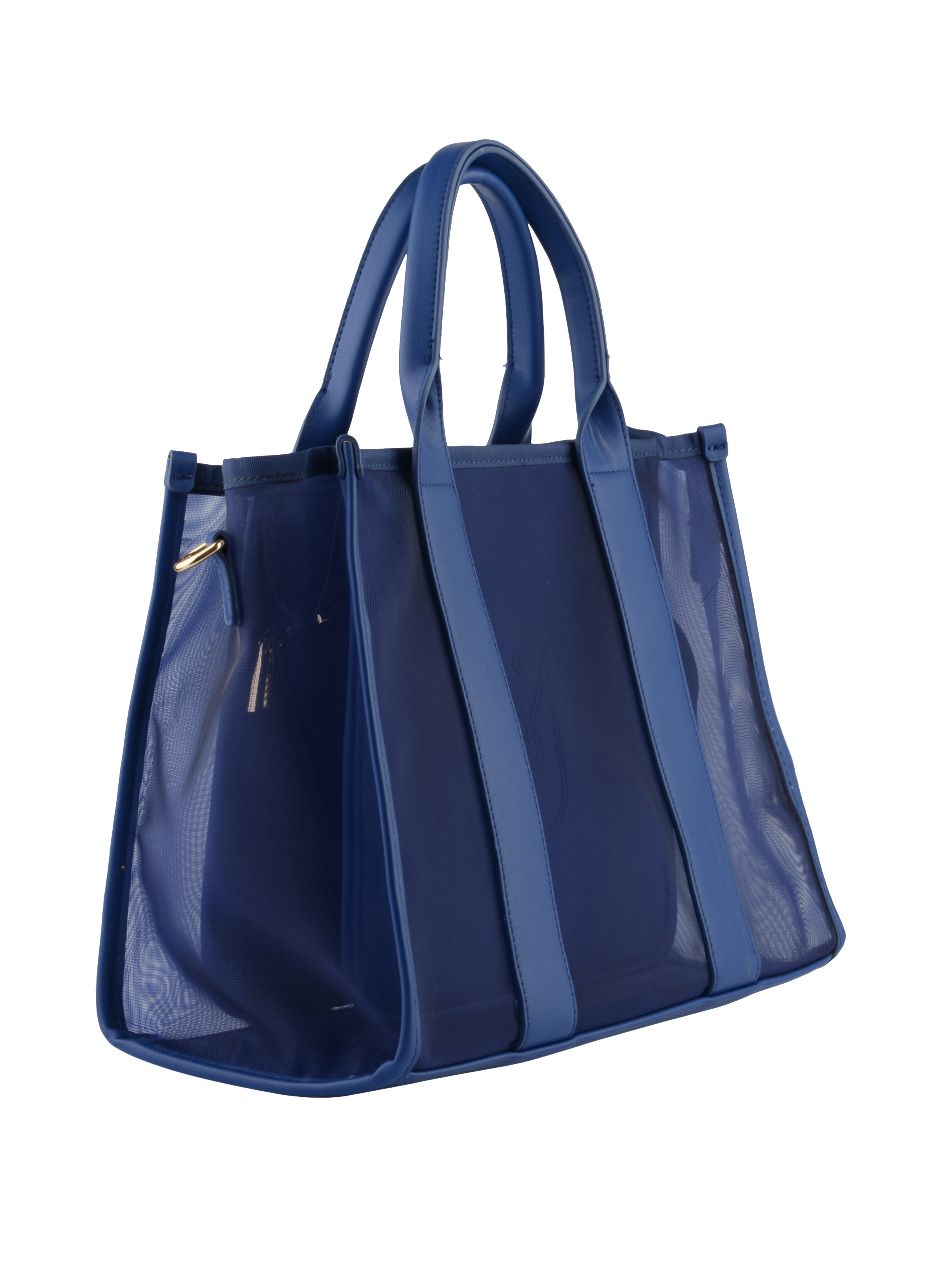 Assia - Grand sac porté main Bleu