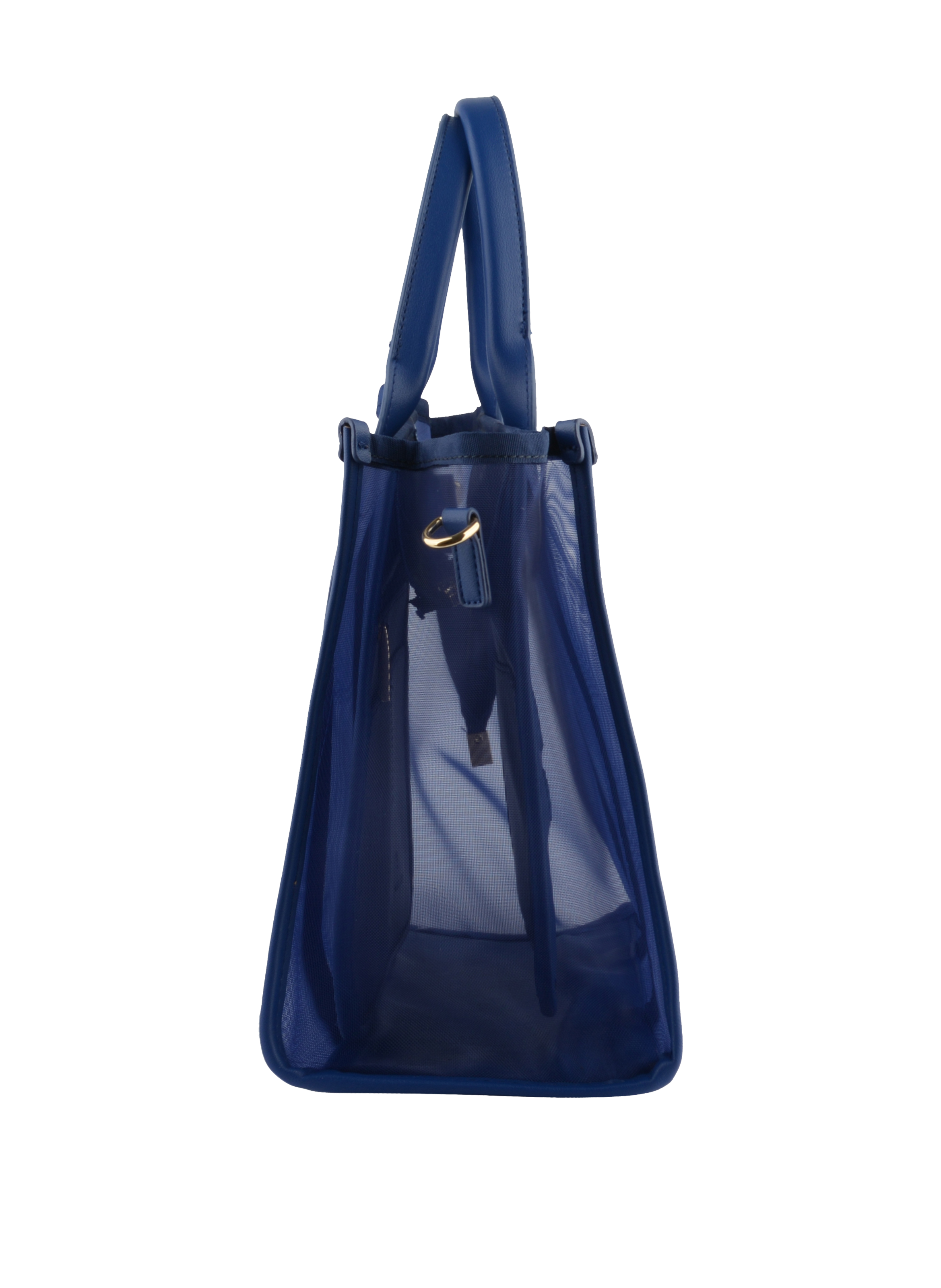 Assia - Grand sac porté main Bleu