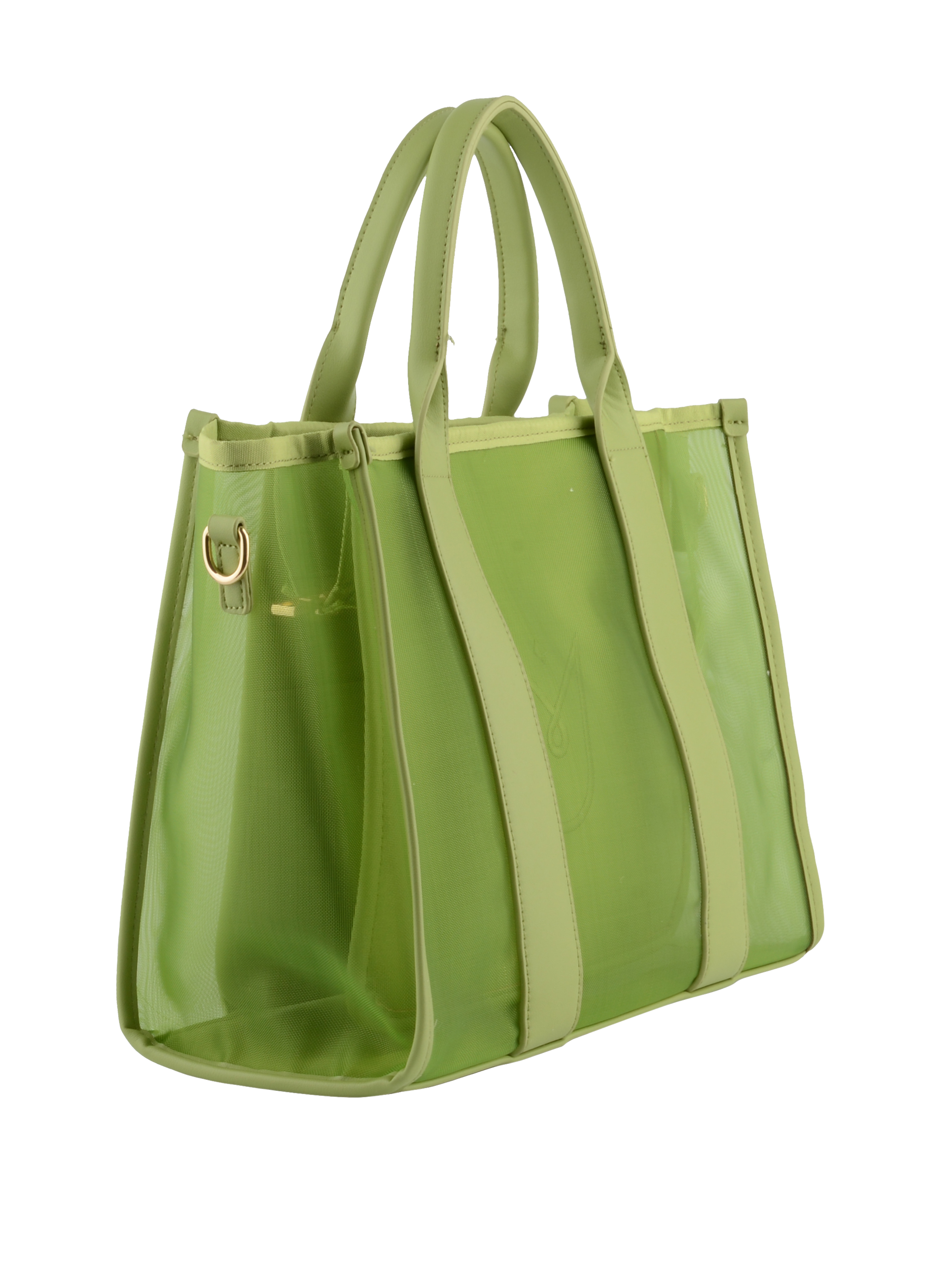 Assia - Grand sac porté main Vert