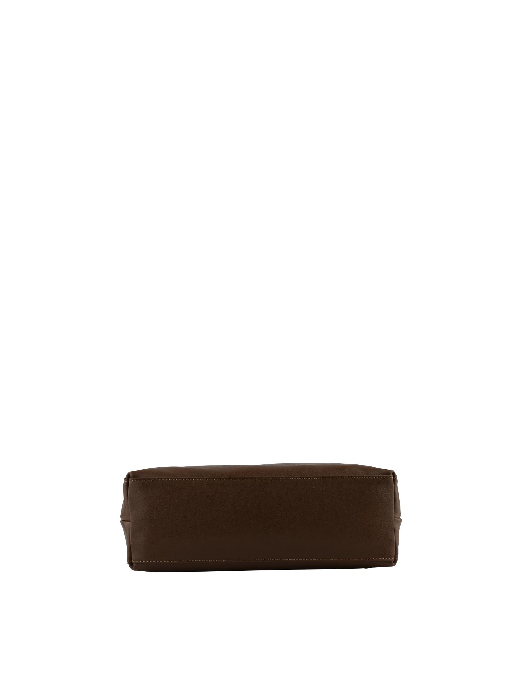 Albane - Sac porté épaule marron