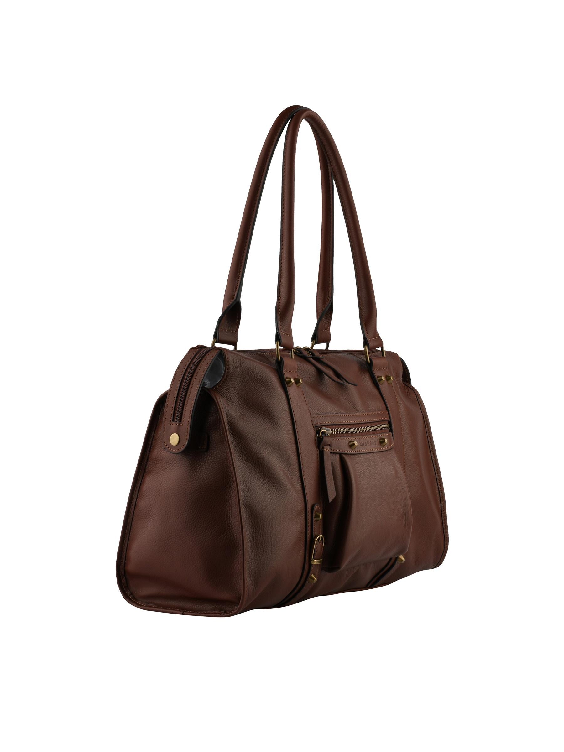 Millie - Sac shopping chocolat