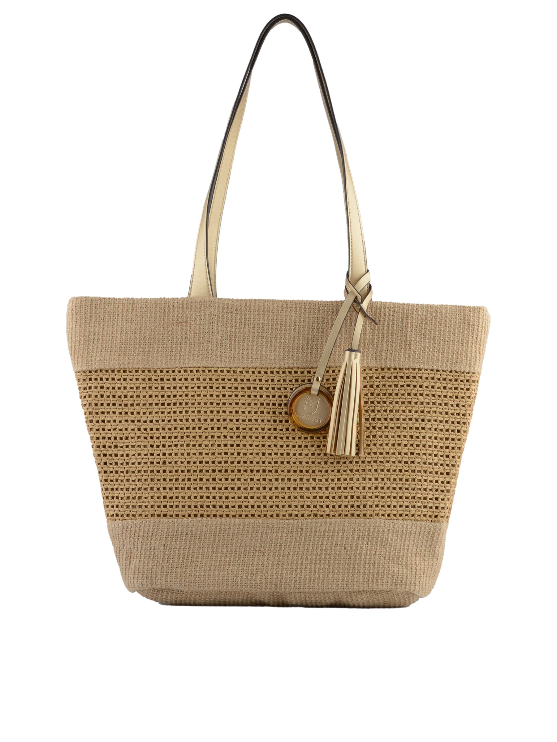 Kateleen - Sac shopping Beige/ Or