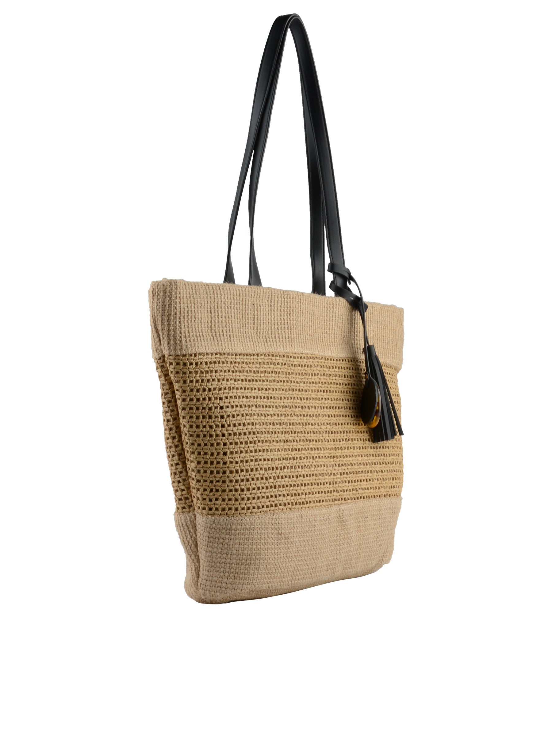 Kateleen - Sac shopping Beige/ Noir