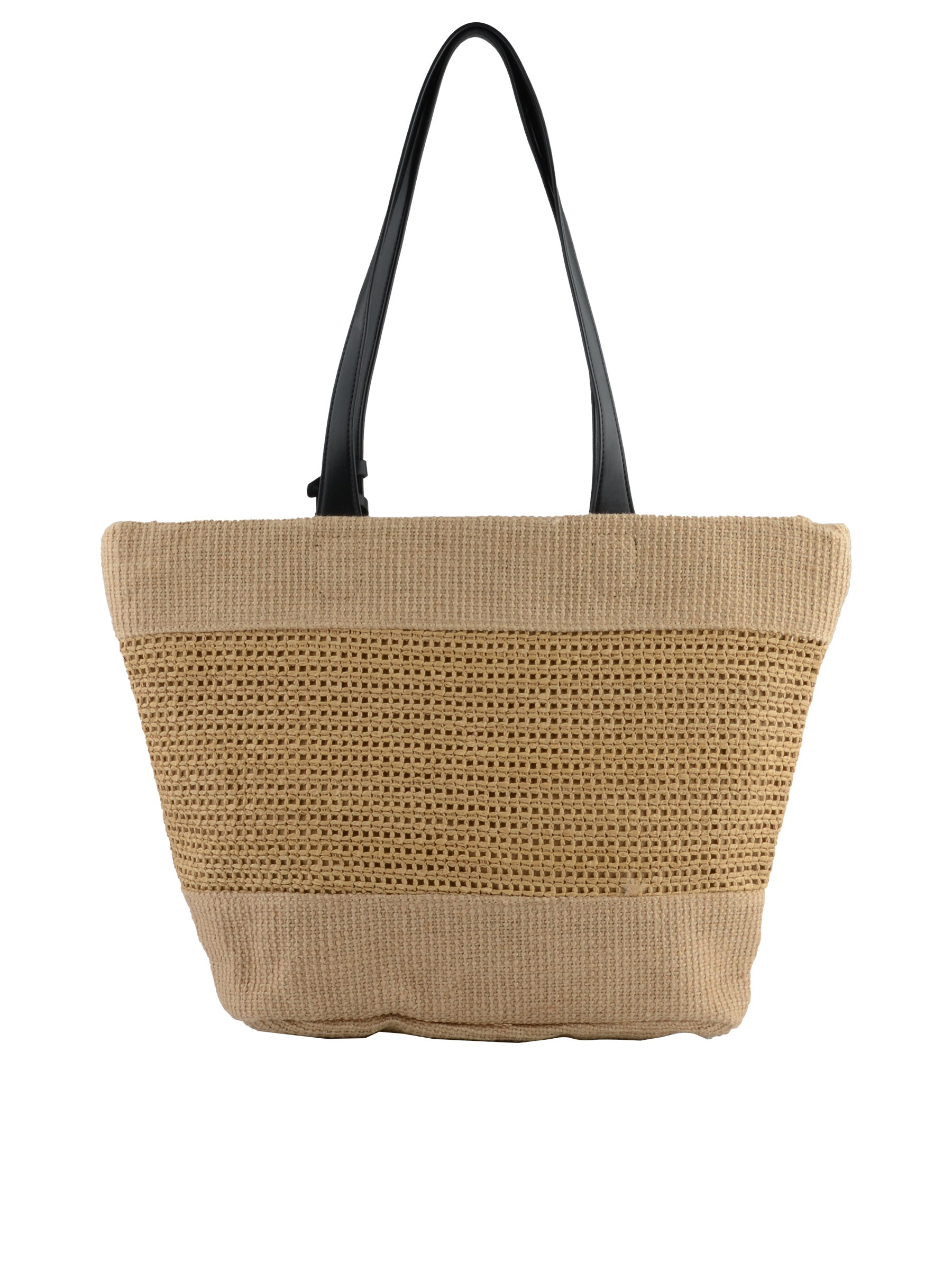 Kateleen - Sac shopping Beige/ Noir