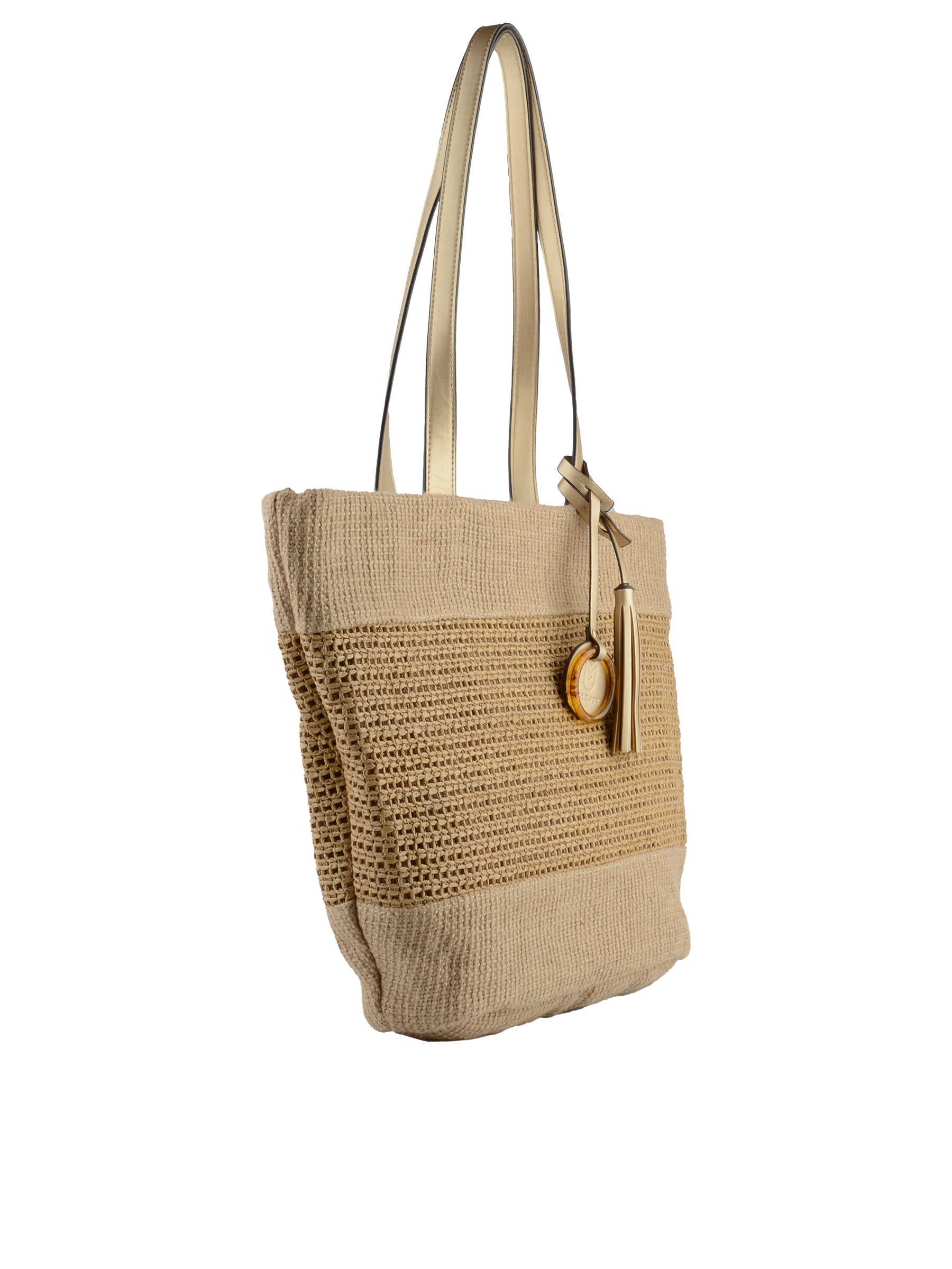 Kateleen - Sac shopping Beige/ Or