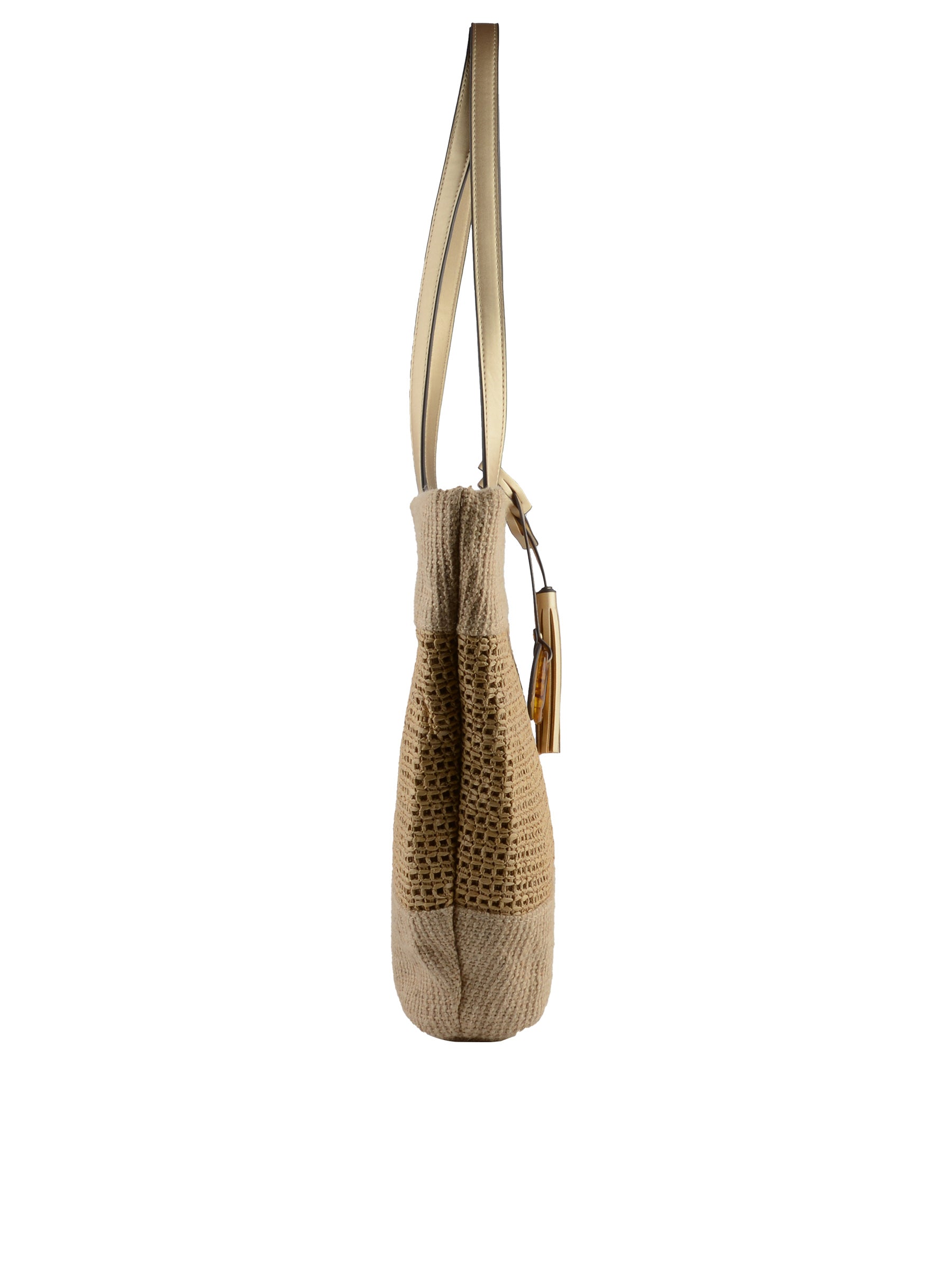 Kateleen - Sac shopping Beige/ Or