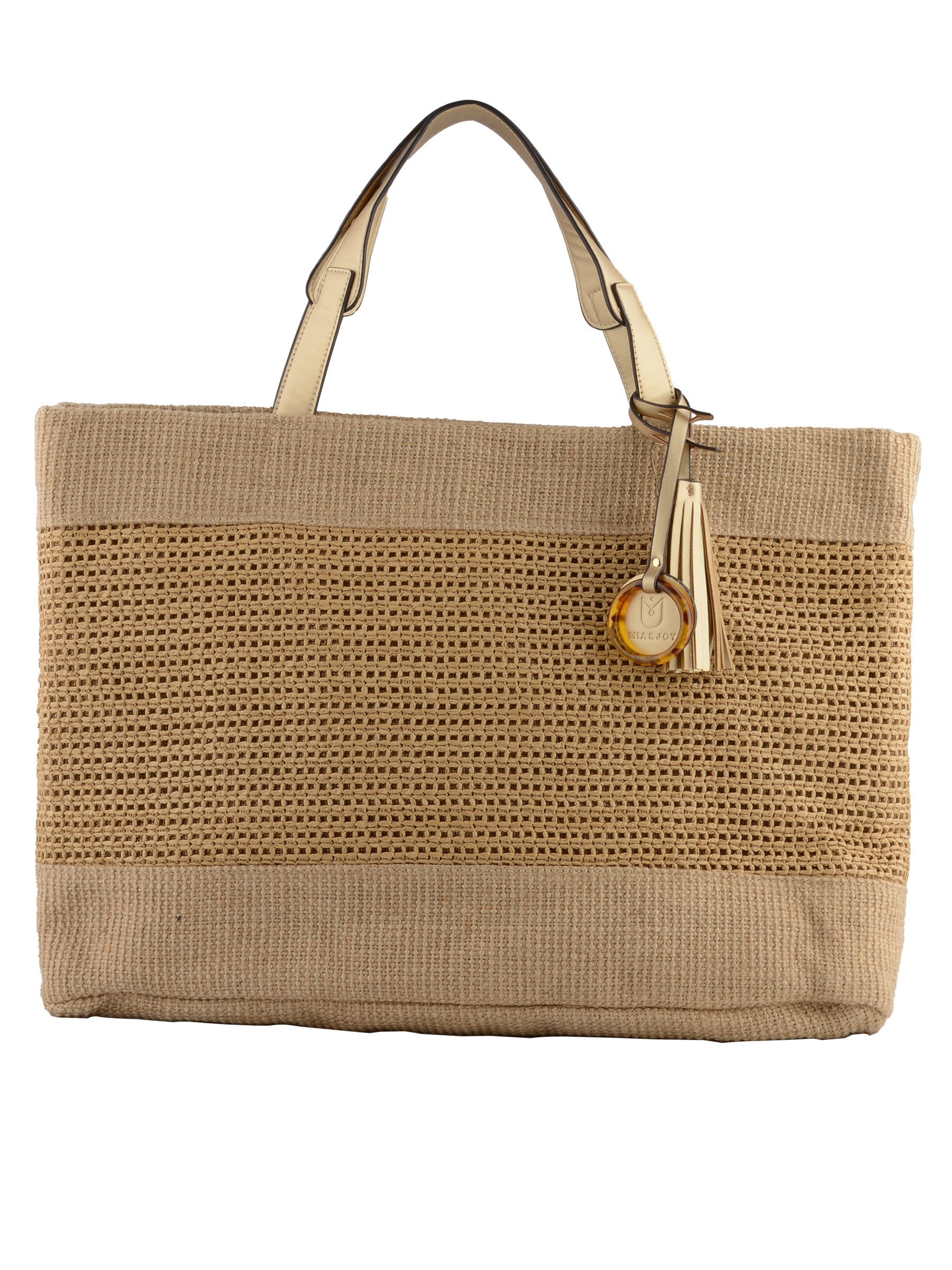 Kateleen - Sac shopping Beige/ Or