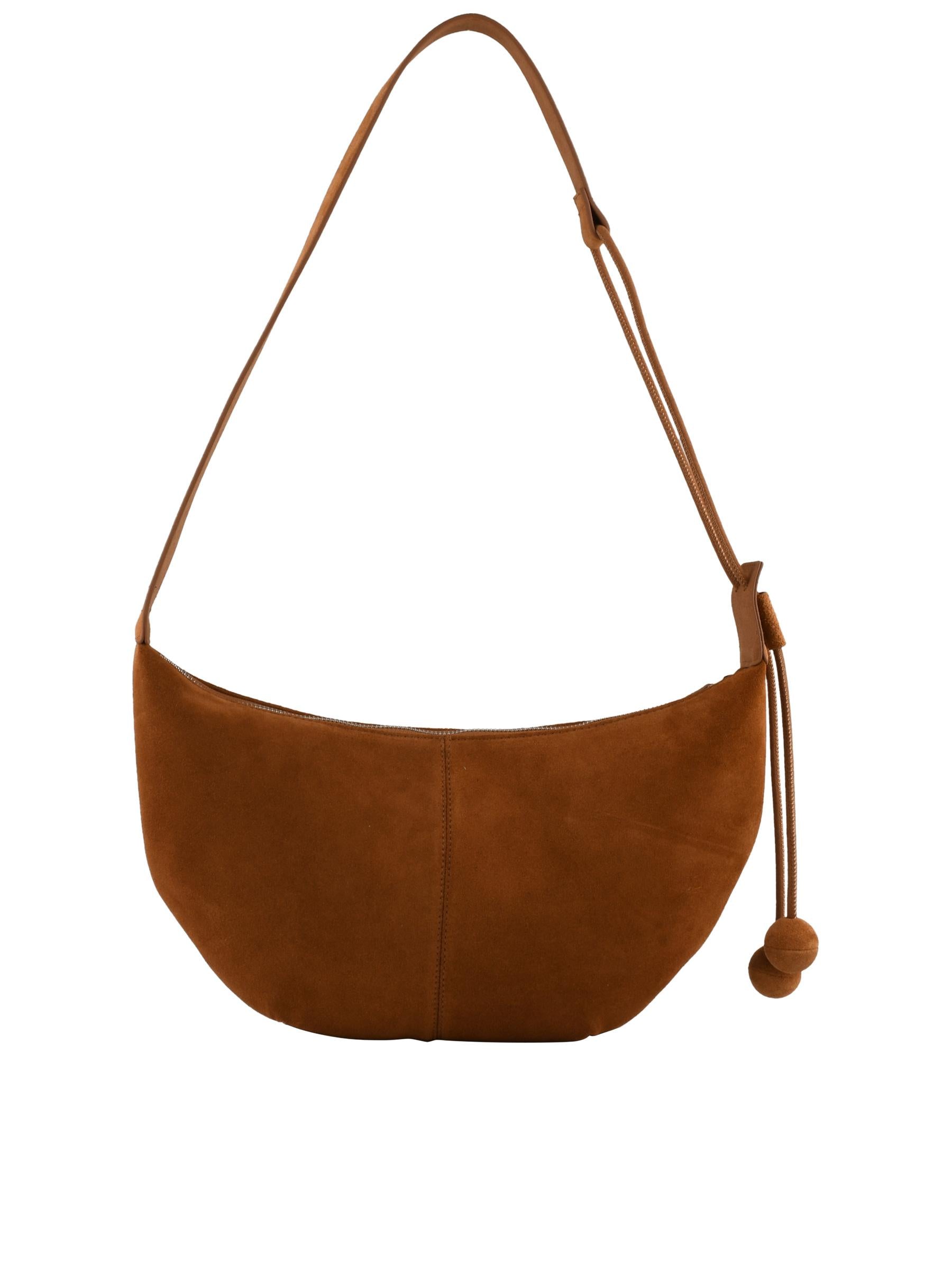 Camélia - Sac porté travers gold velours