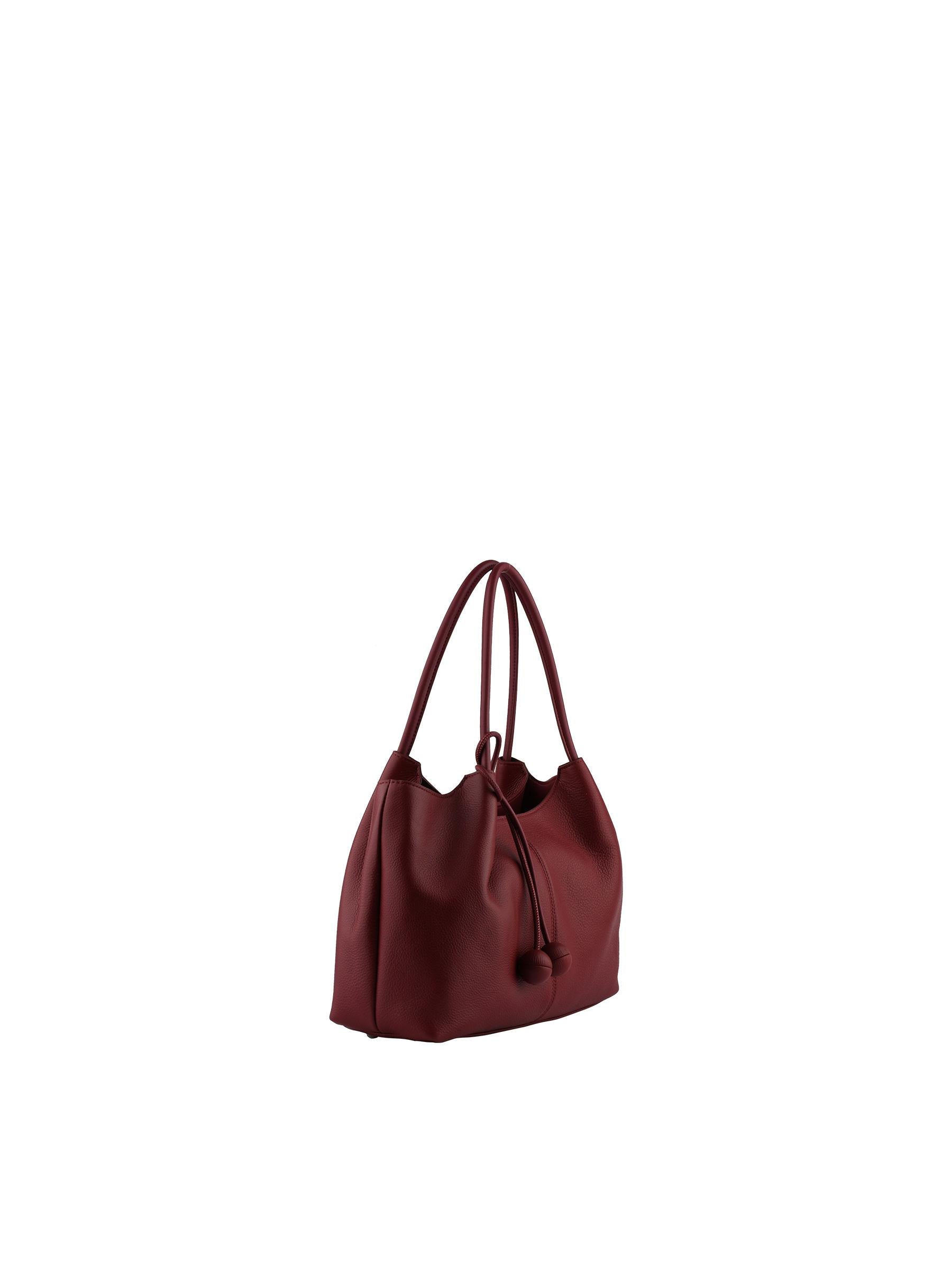 Camélia - Sac porté épaule bordeaux