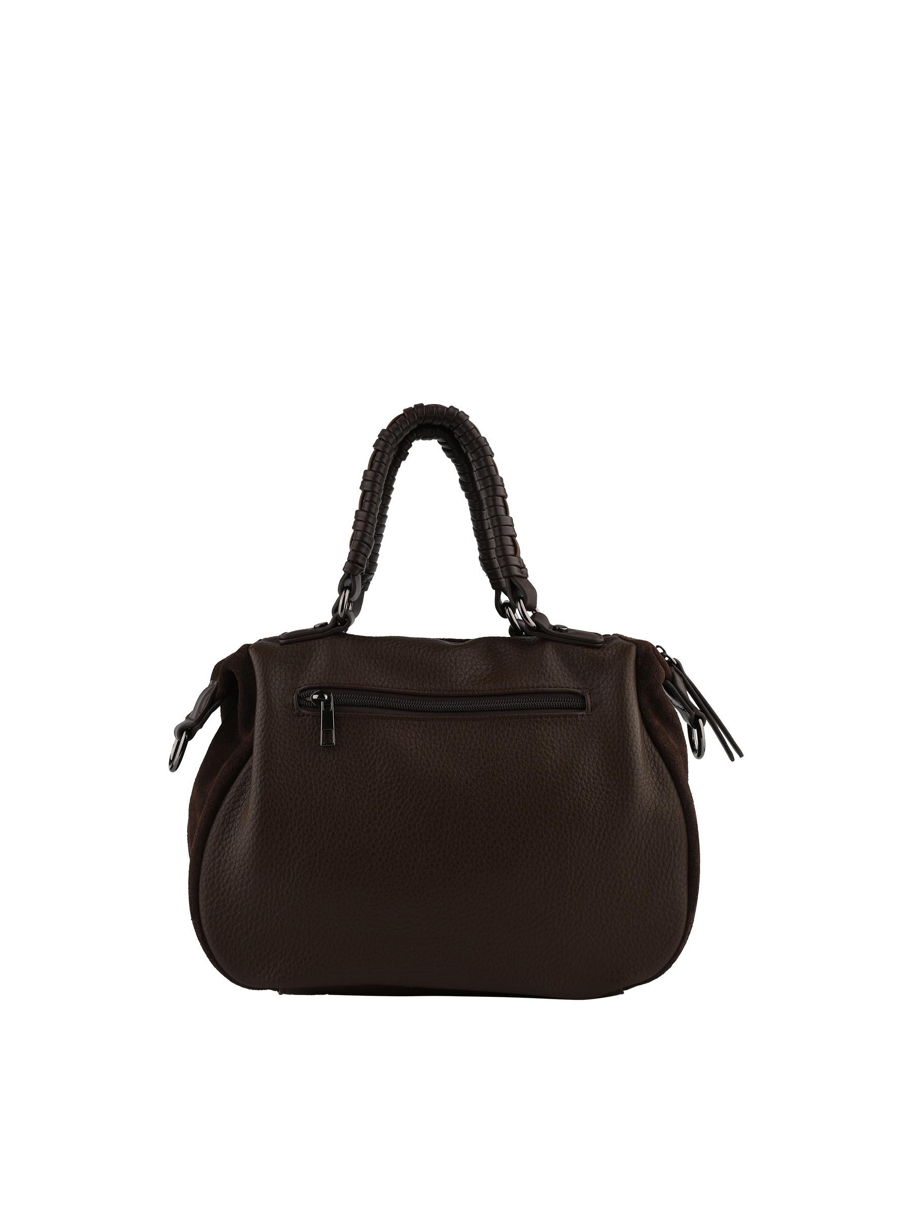 Dina - Sac porté main taupe