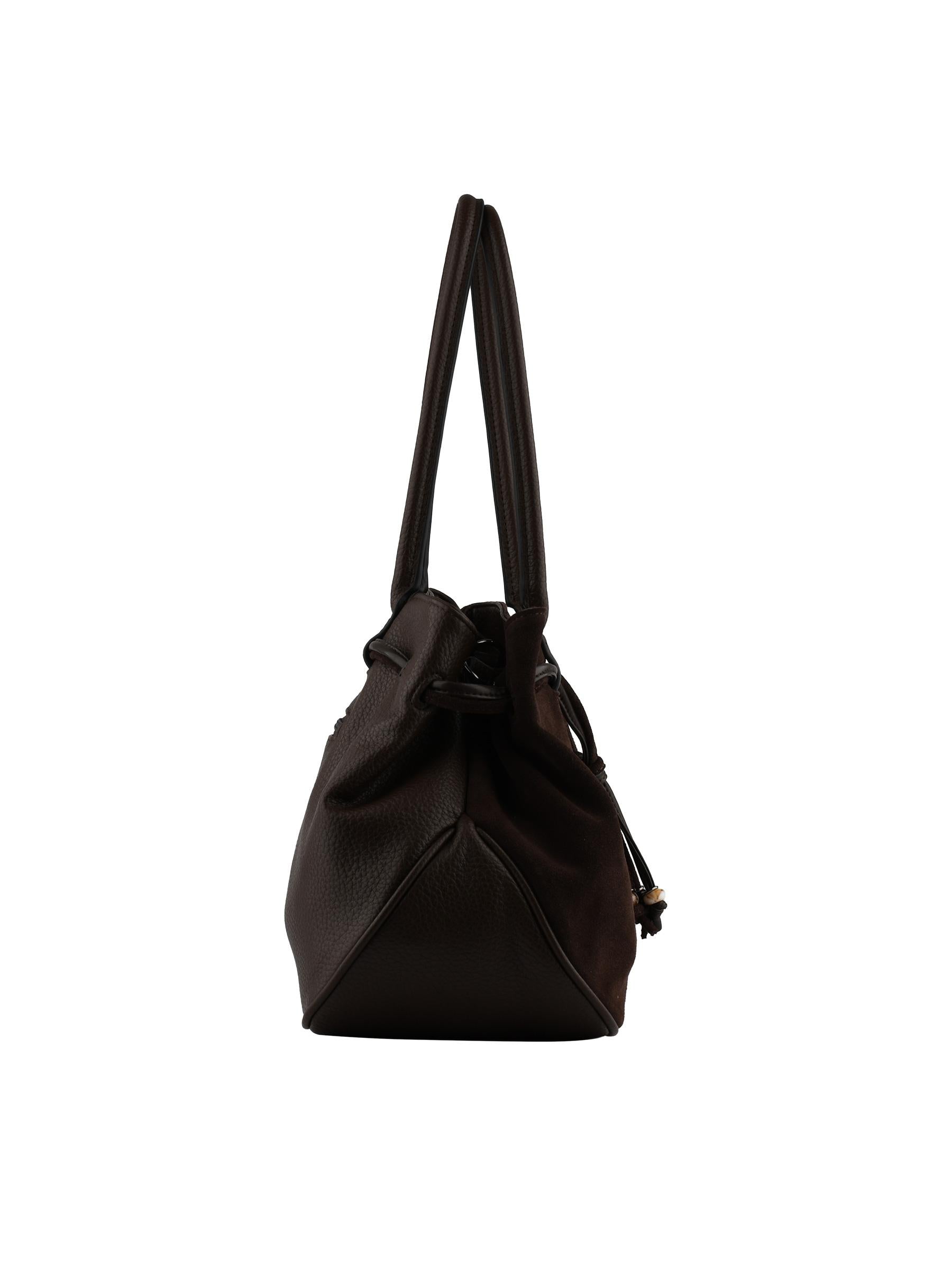 Dina - Sac porté épaule taupe