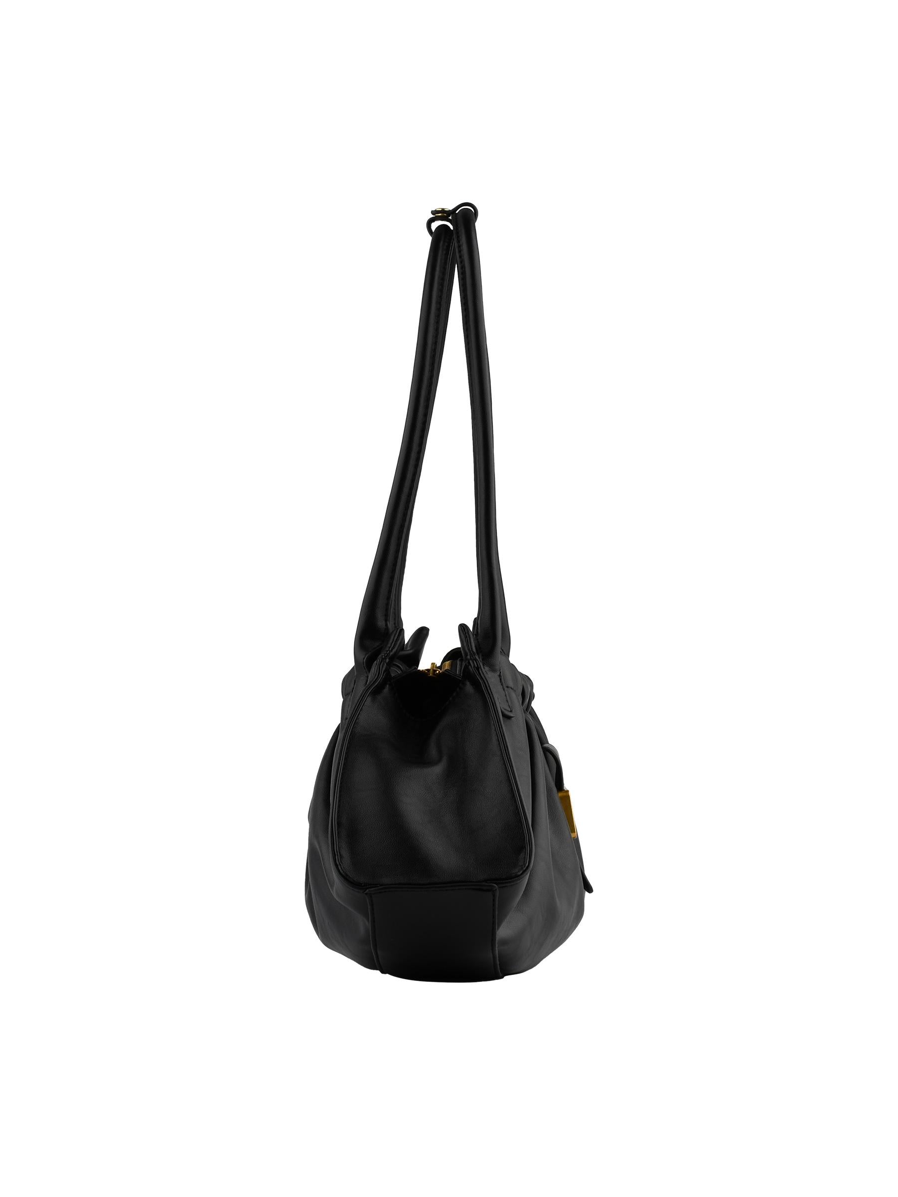Lily - Sac porté épaule noir