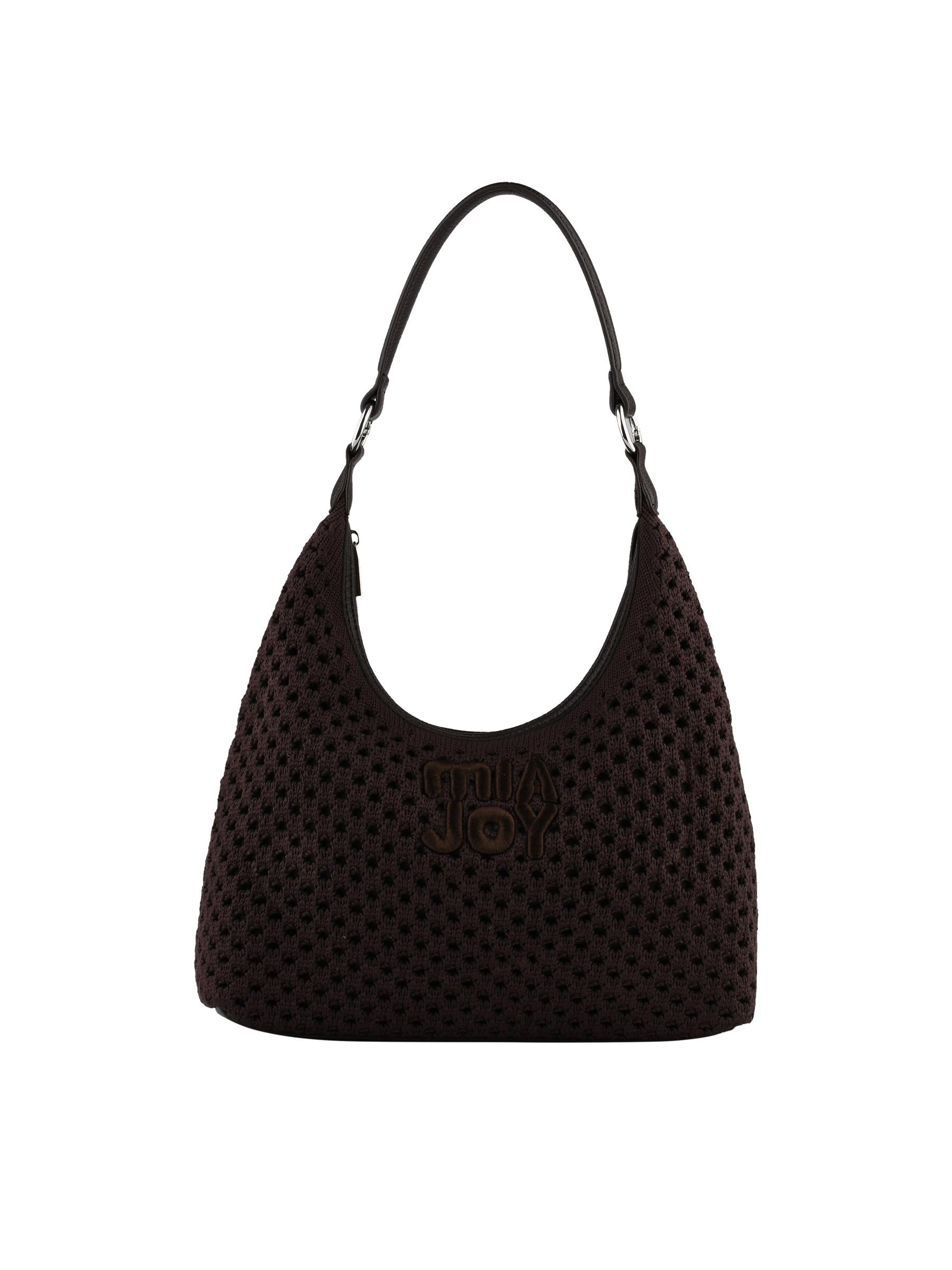 Stella - Sac porté épaule chocolat