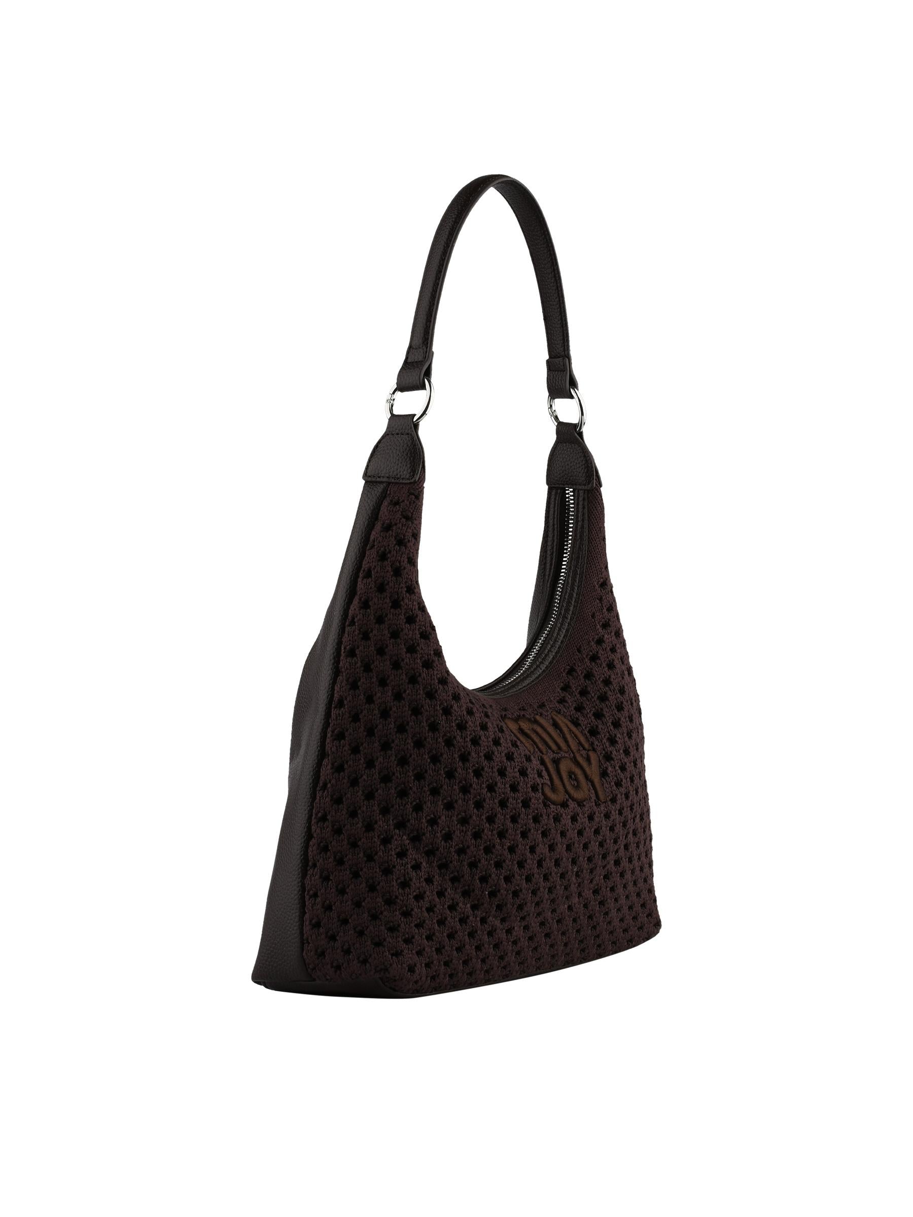 Stella - Sac porté épaule chocolat