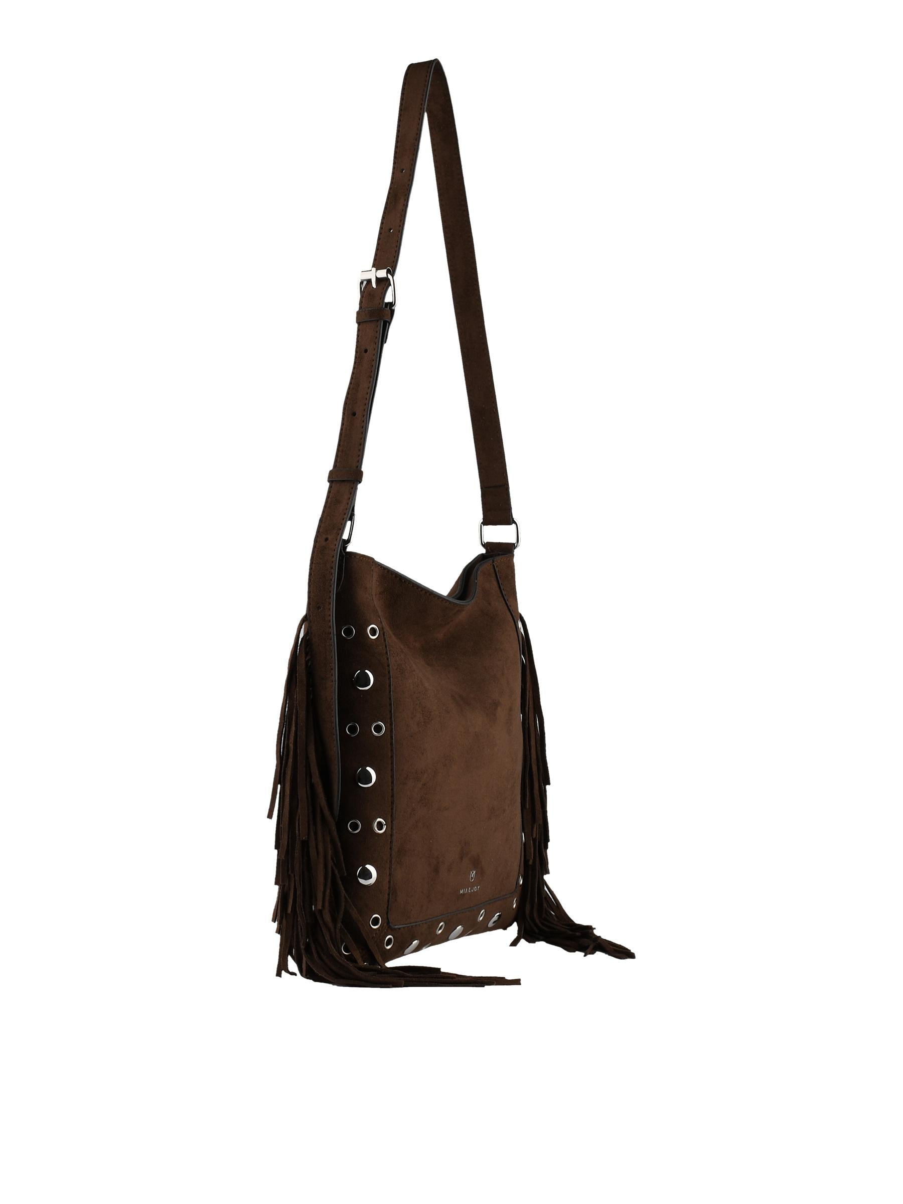 Gaïa - Sac porté travers chocolat