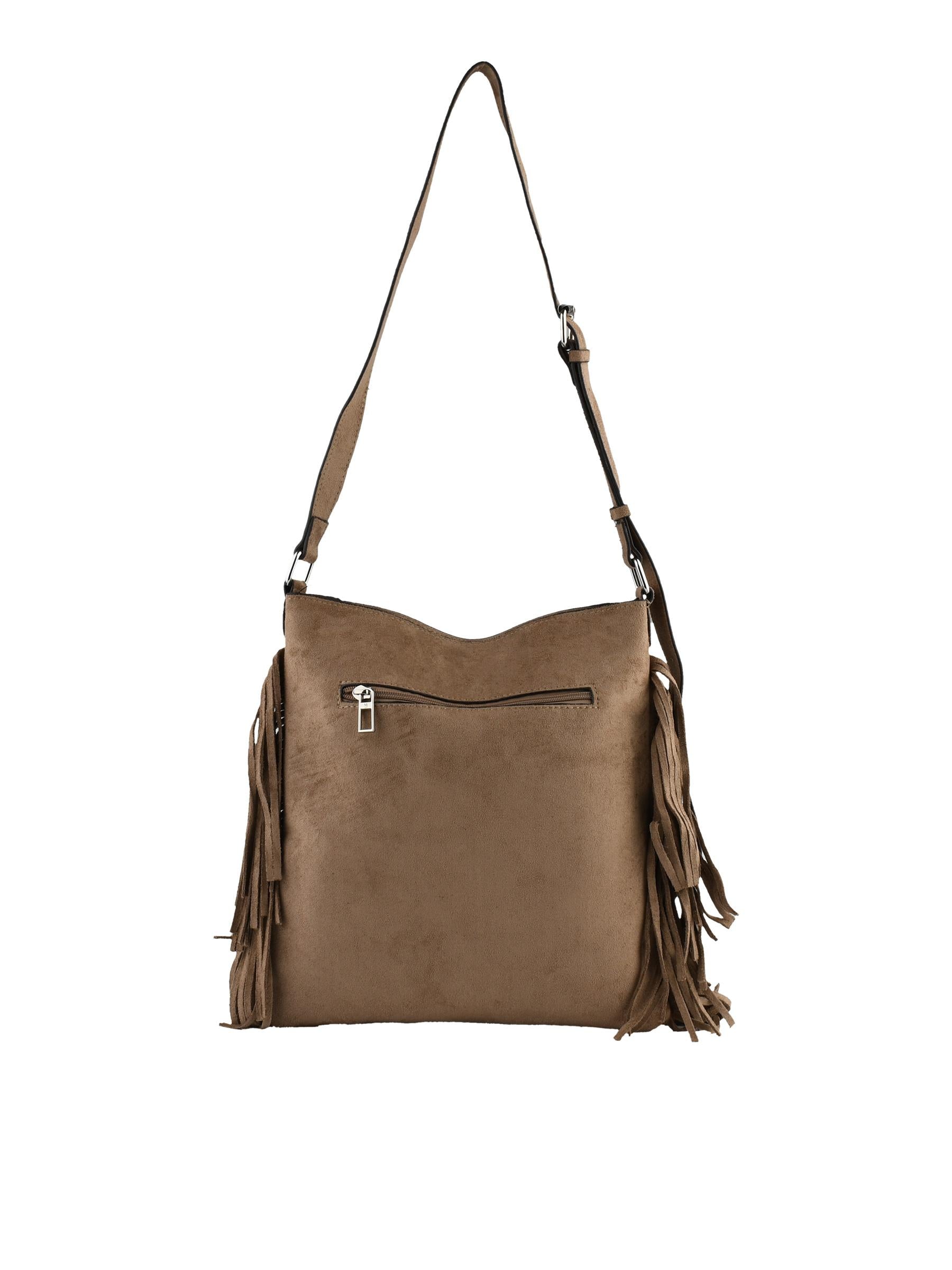Gaïa - Sac porté travers mastic
