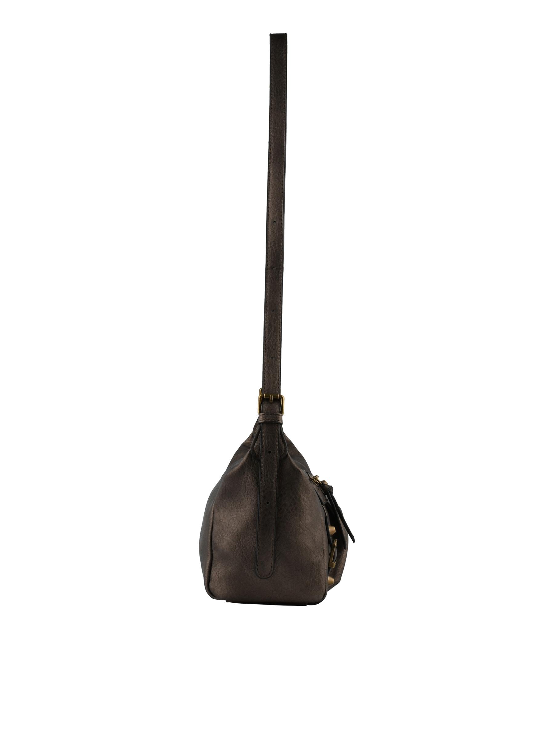 Jihane - Sac porté travers métallisé
