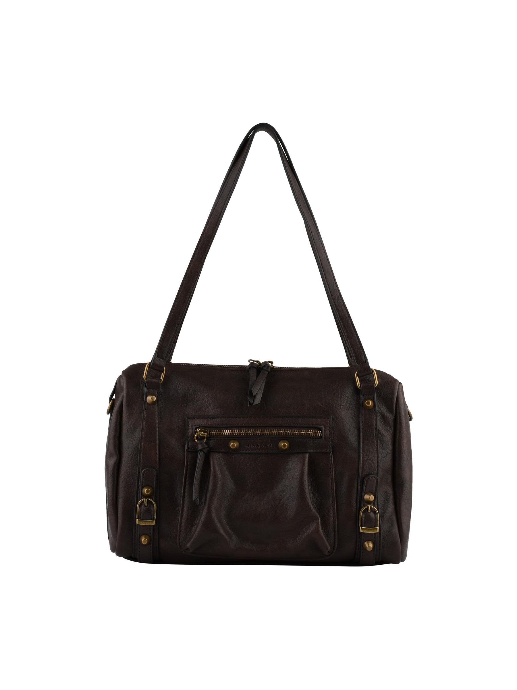 Jihane - Sac porté épaule chocolat