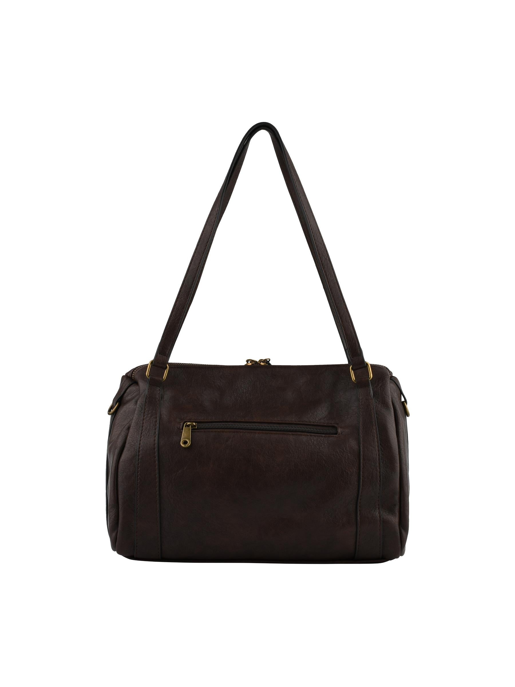 Jihane - Sac porté épaule chocolat