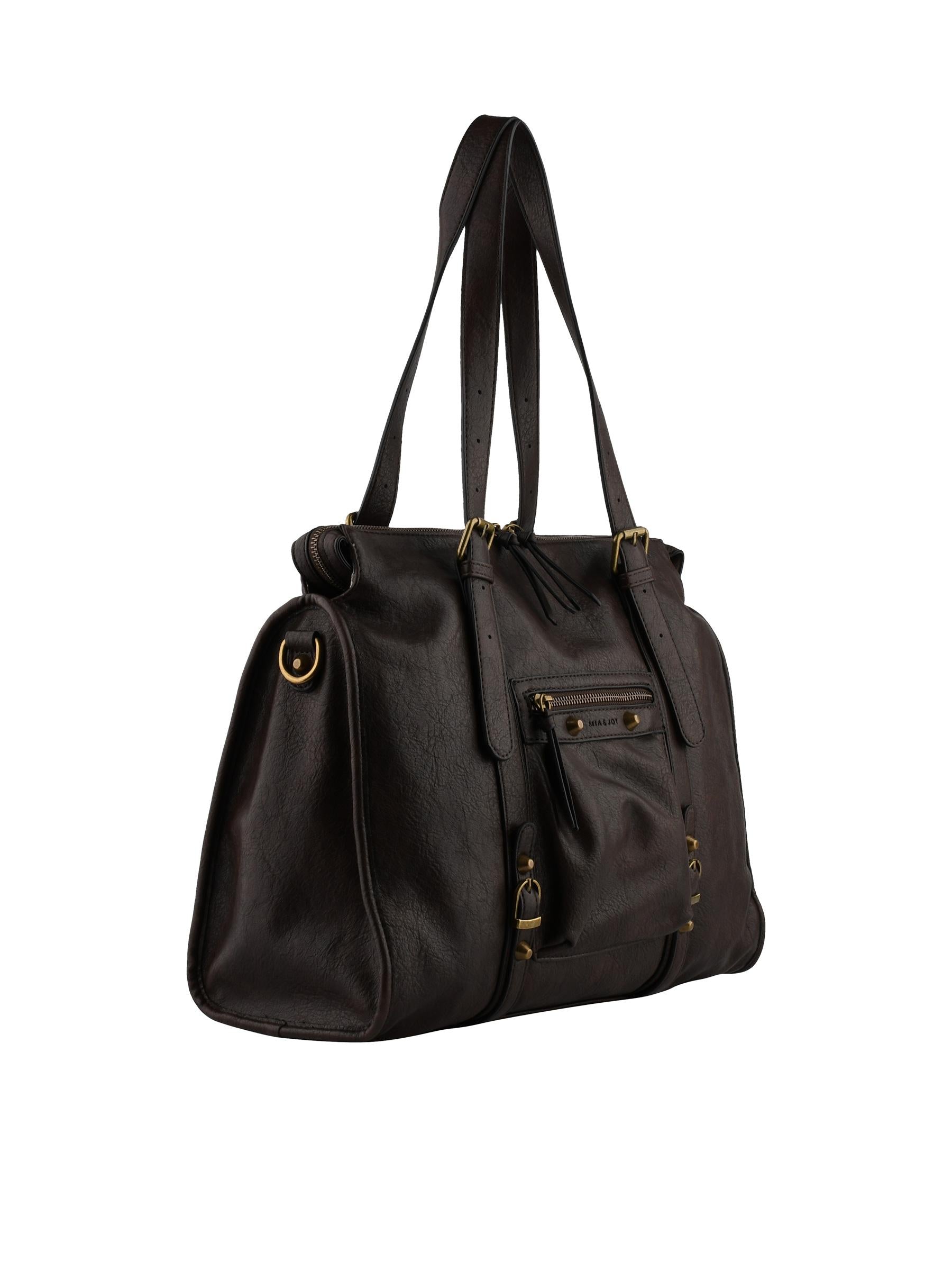 Jihane - Sac shopping chocolat