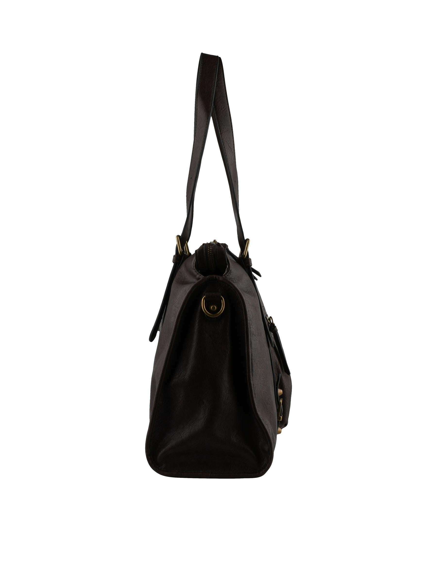 Jihane - Sac shopping chocolat