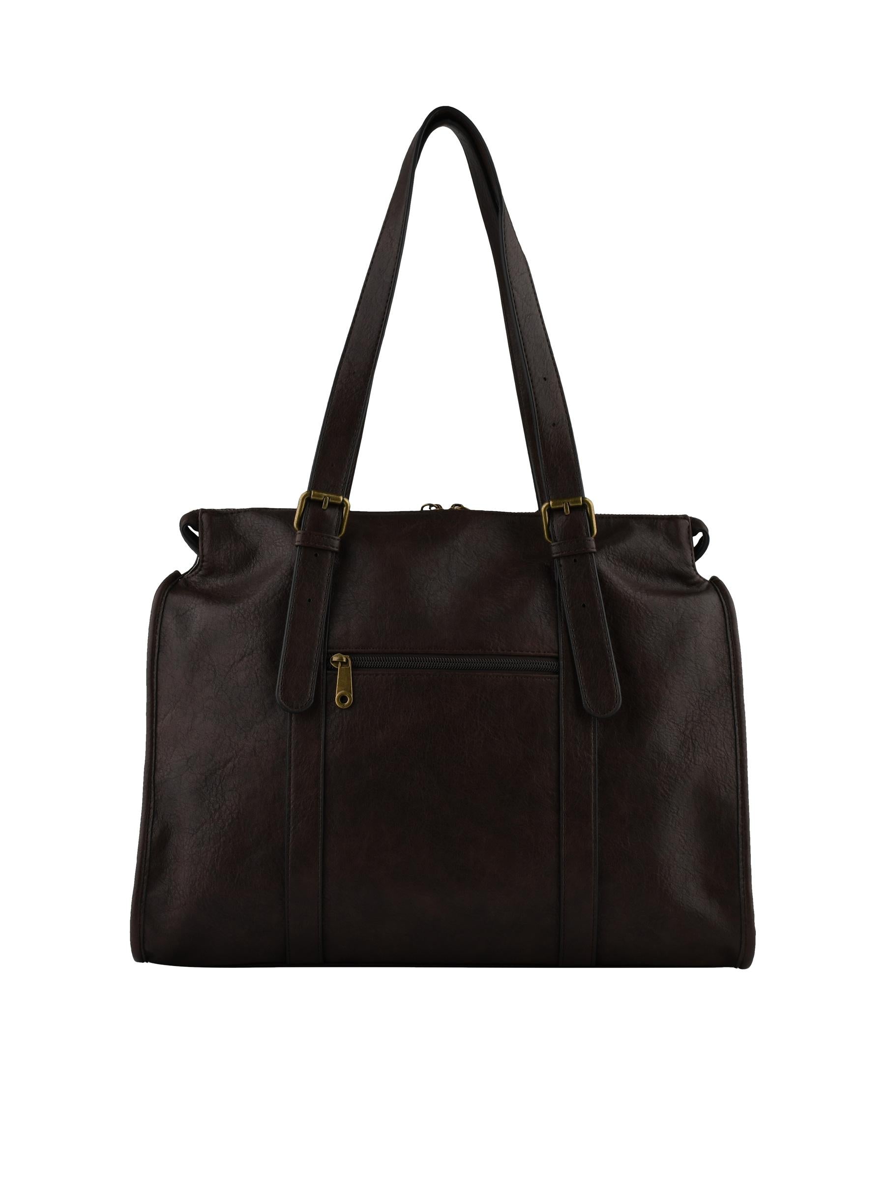 Jihane - Sac shopping chocolat
