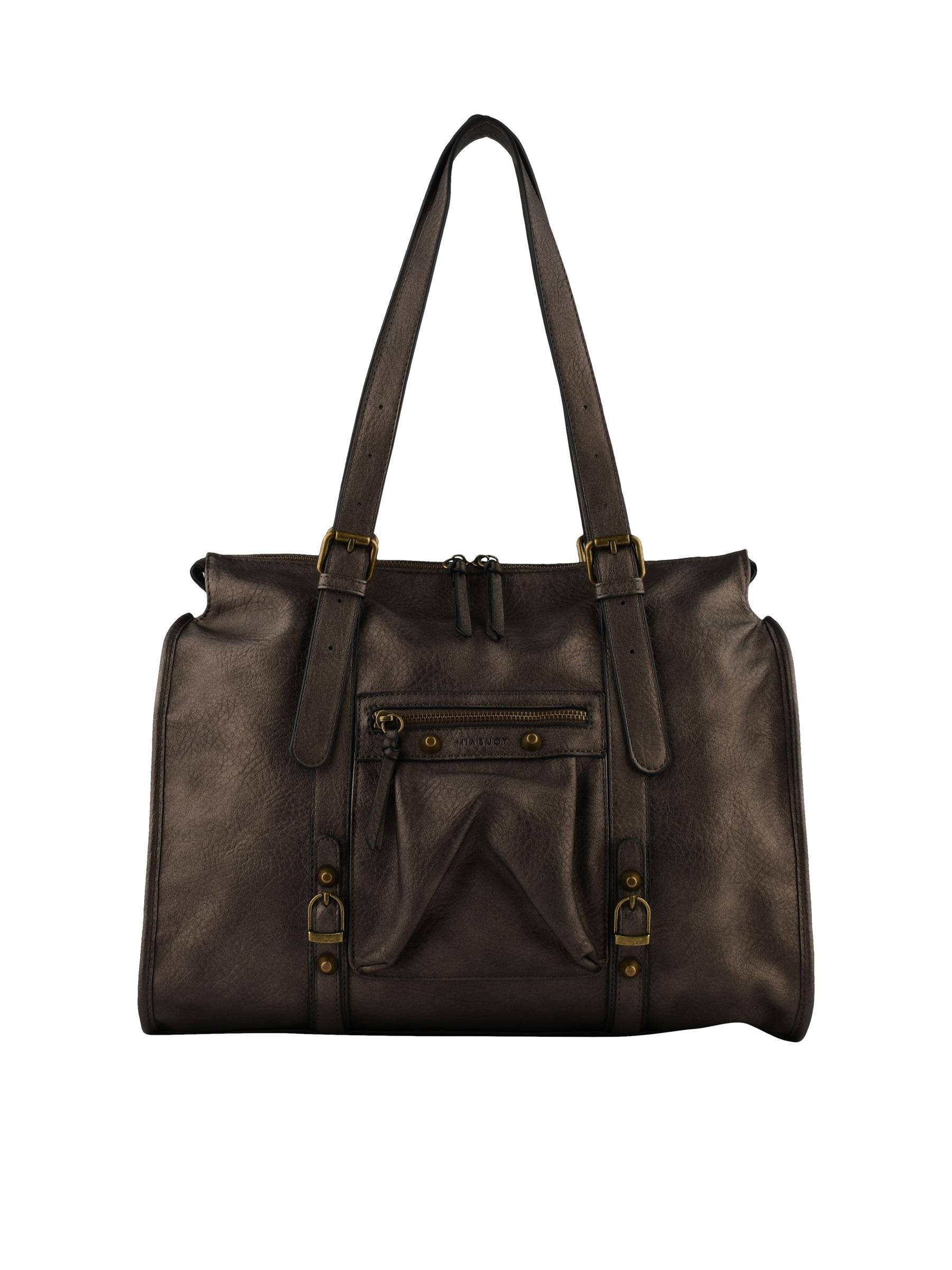Jihane - Sac shopping métallisé