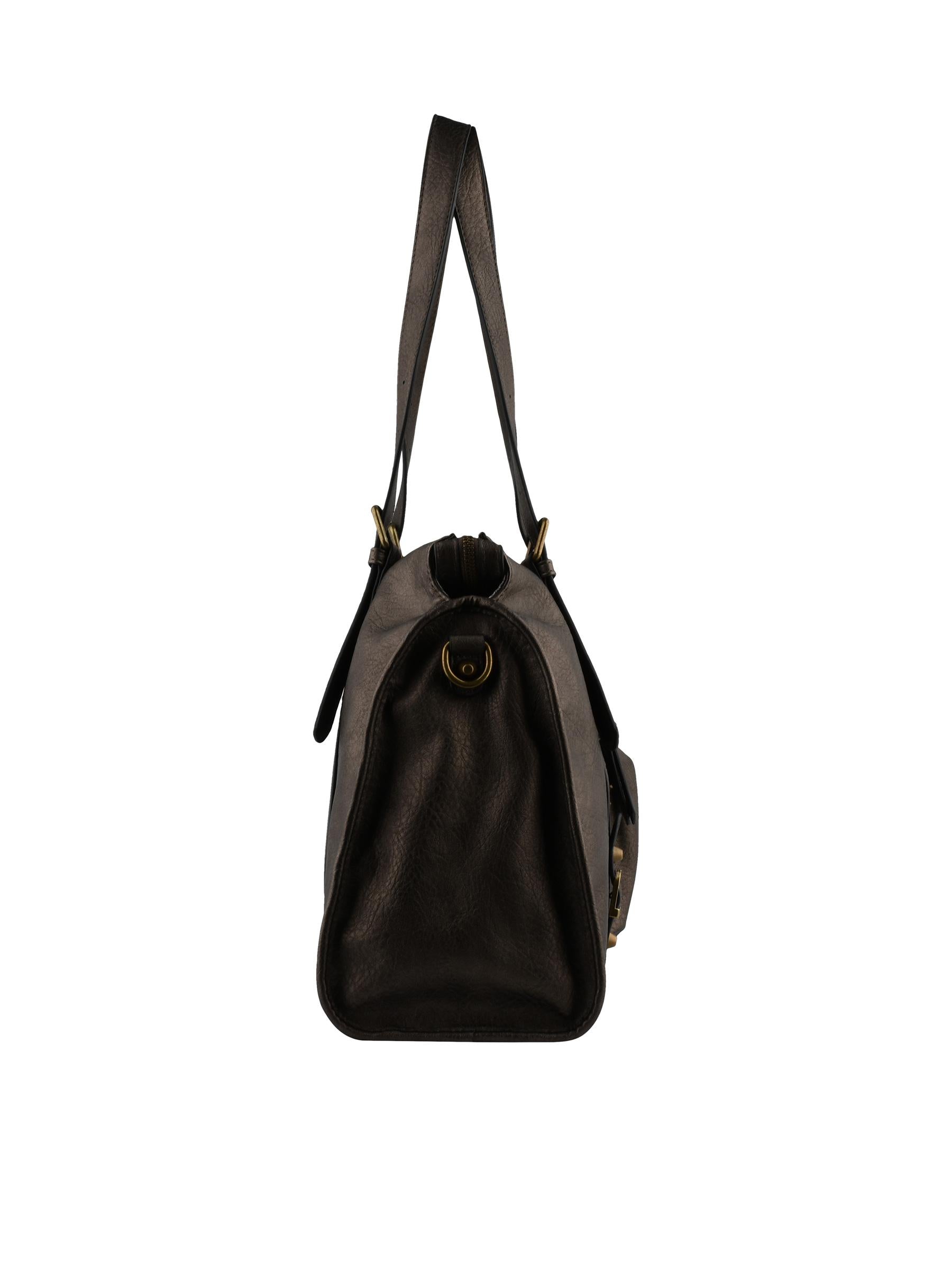 Jihane - Sac shopping métallisé