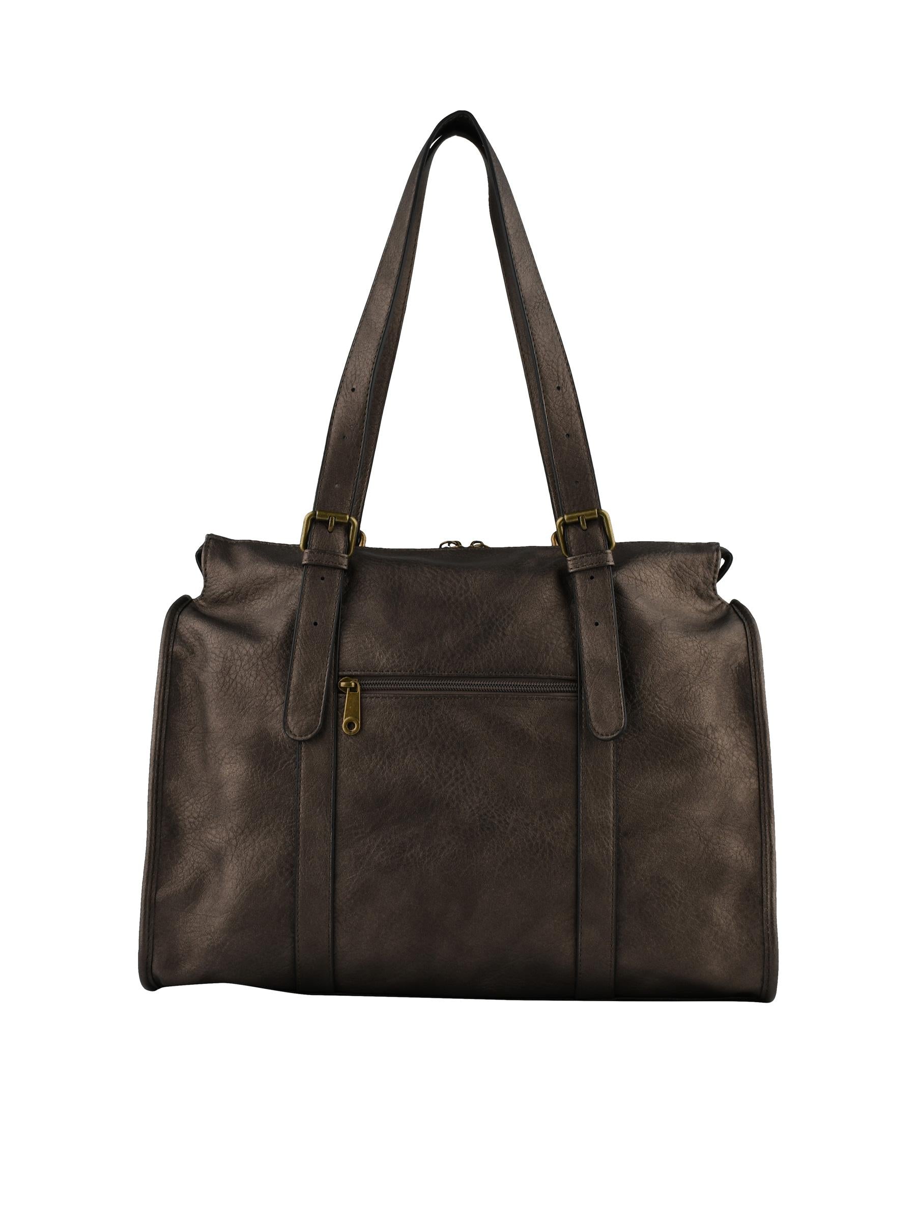 Jihane - Sac shopping métallisé