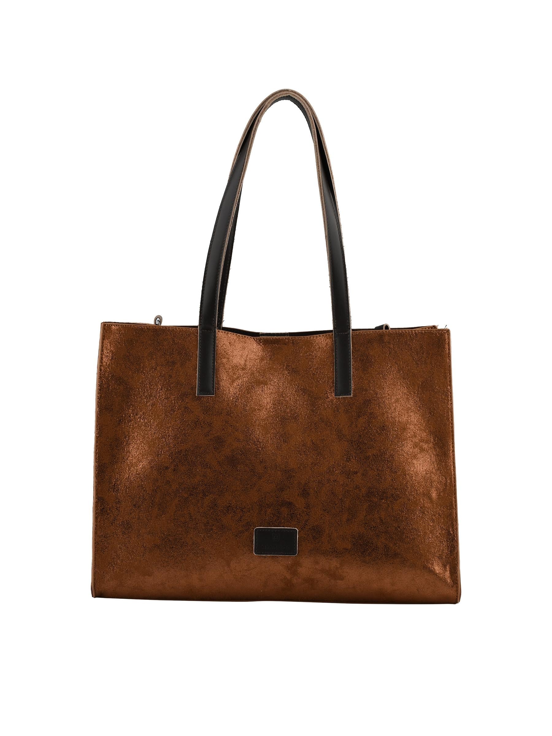 Noor - Sac porté épaule bronze