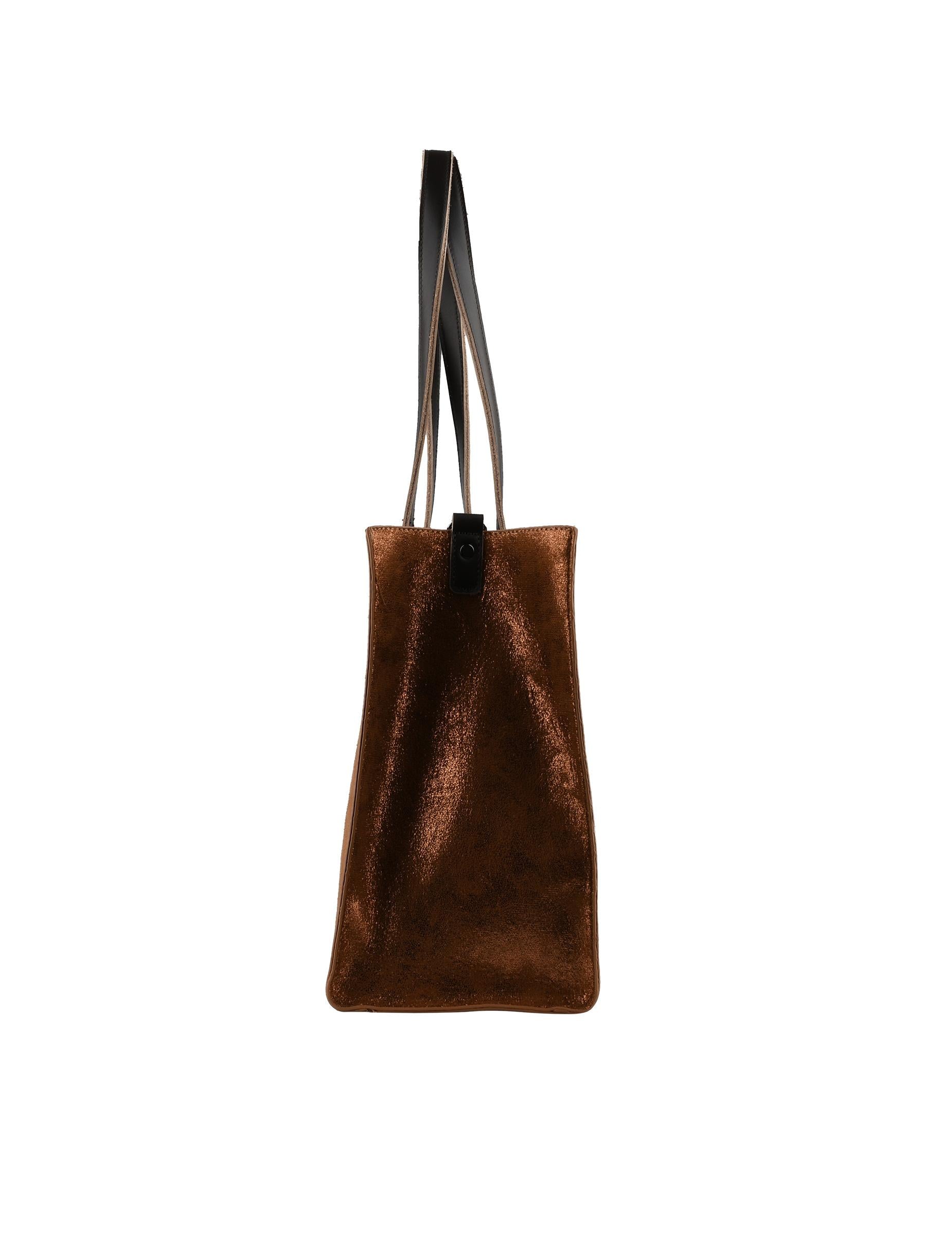 Noor - Sac porté épaule bronze