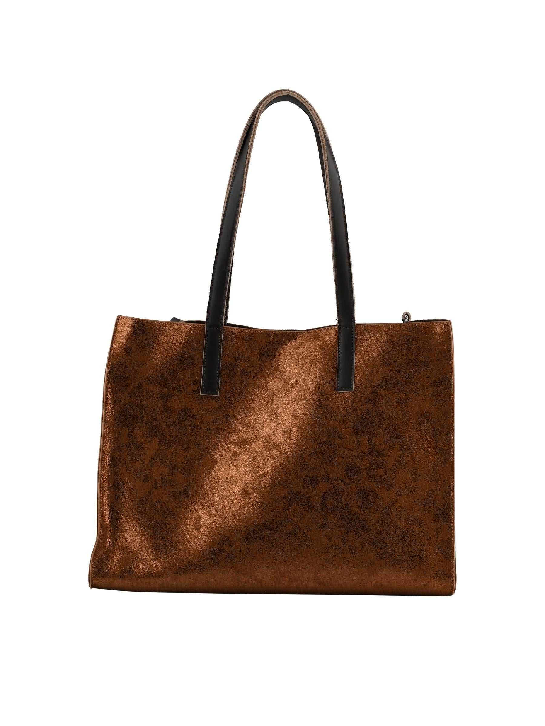Noor - Sac porté épaule bronze