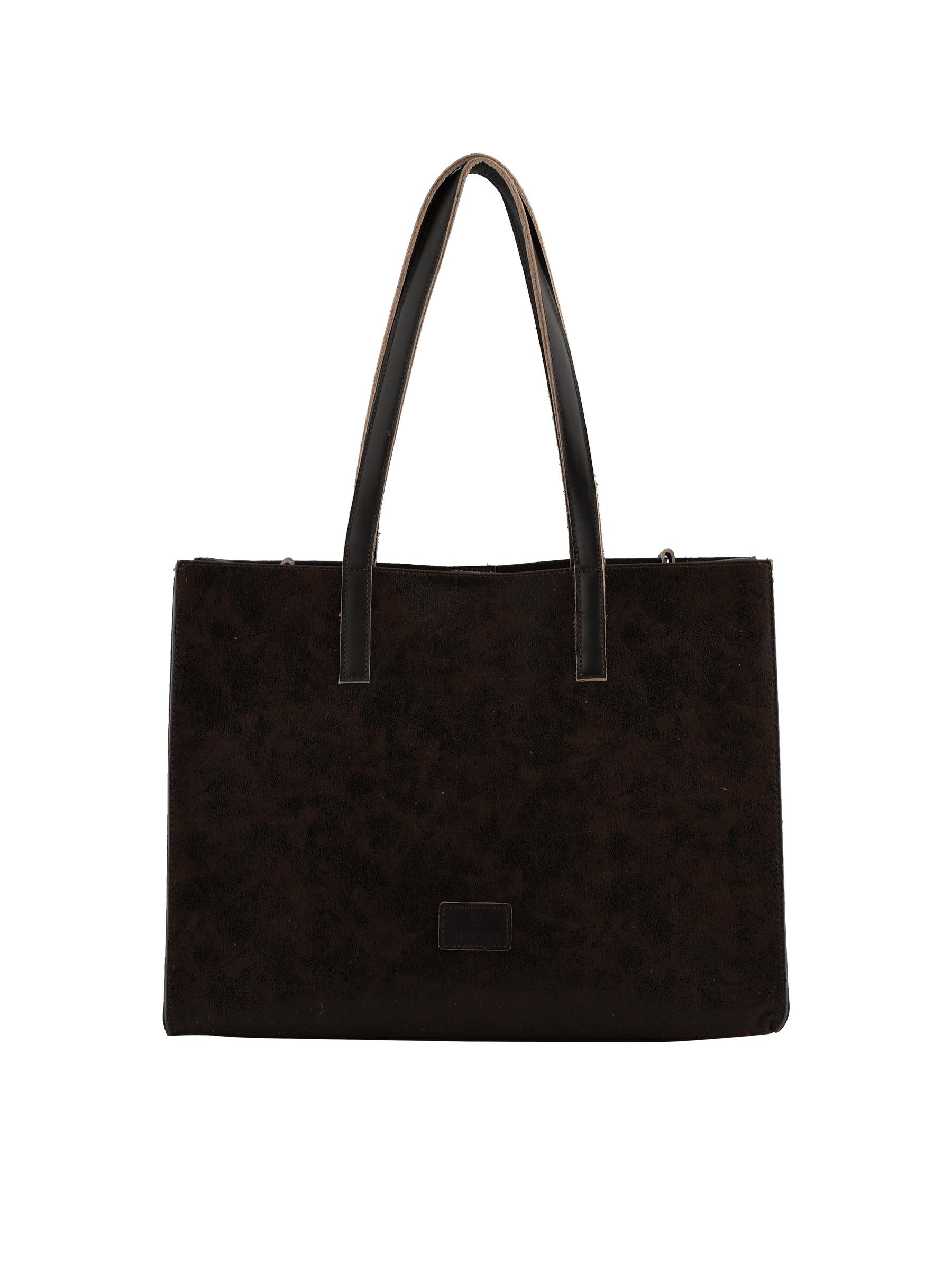 Noor - Sac porté épaule chocolat